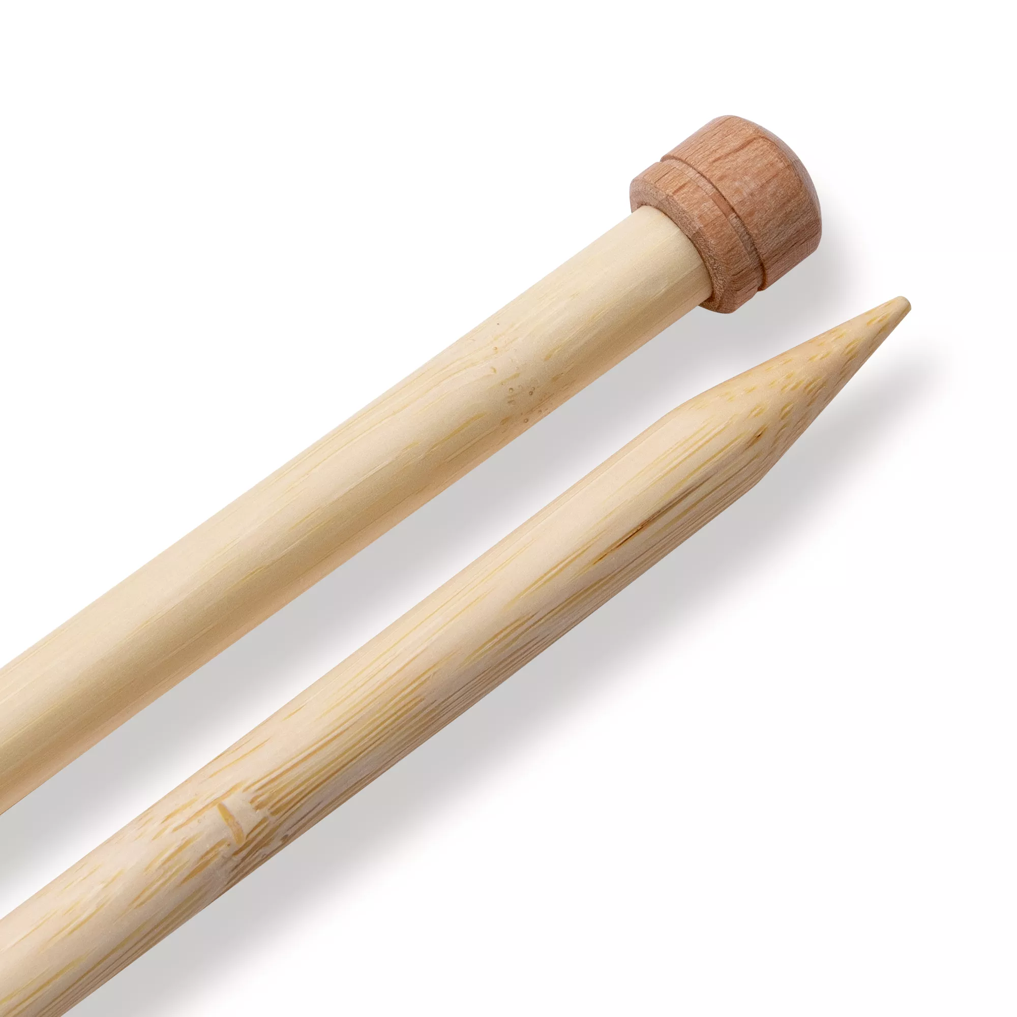 Ferri maglia con pomoli Bambù Prym 1530, 33cm, 10,00mm