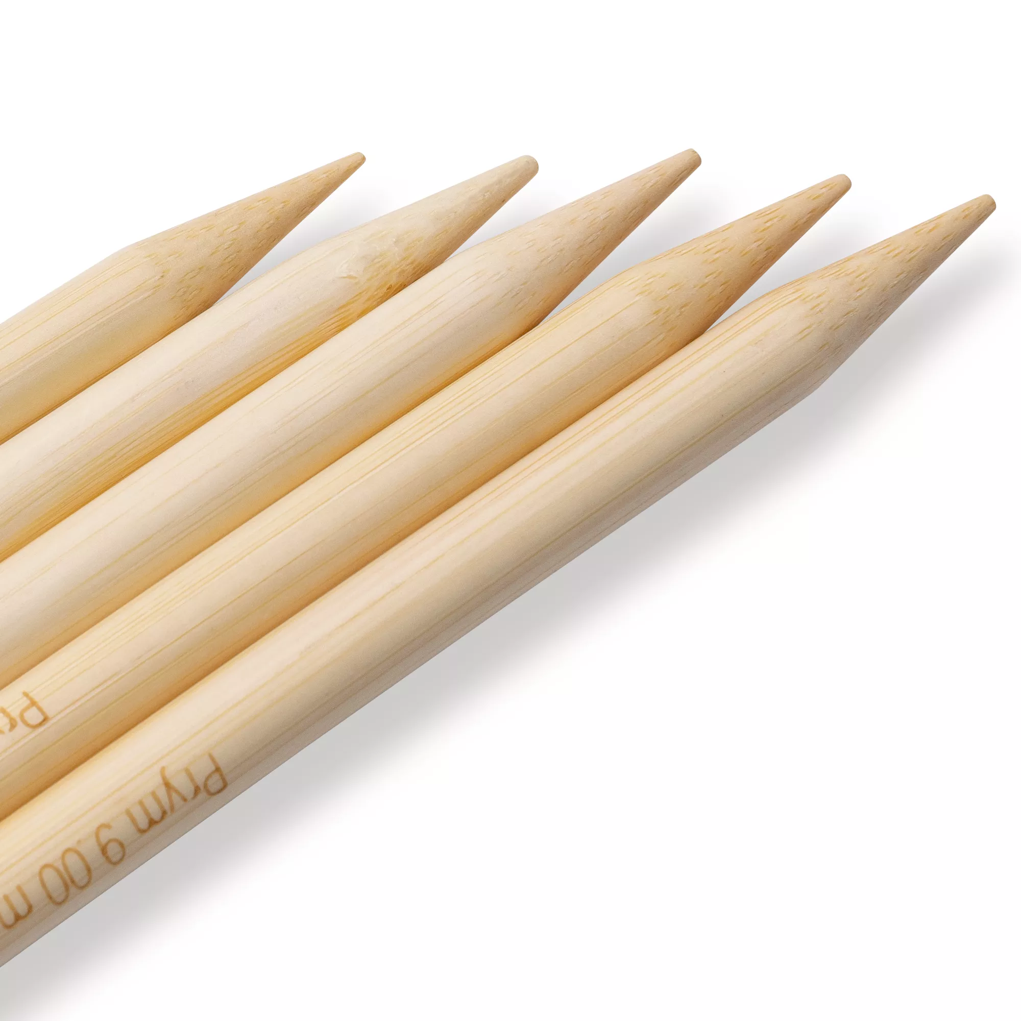 Double-pointed knitting needles Prym 1530, bamboo, 20cm, 9.00mm