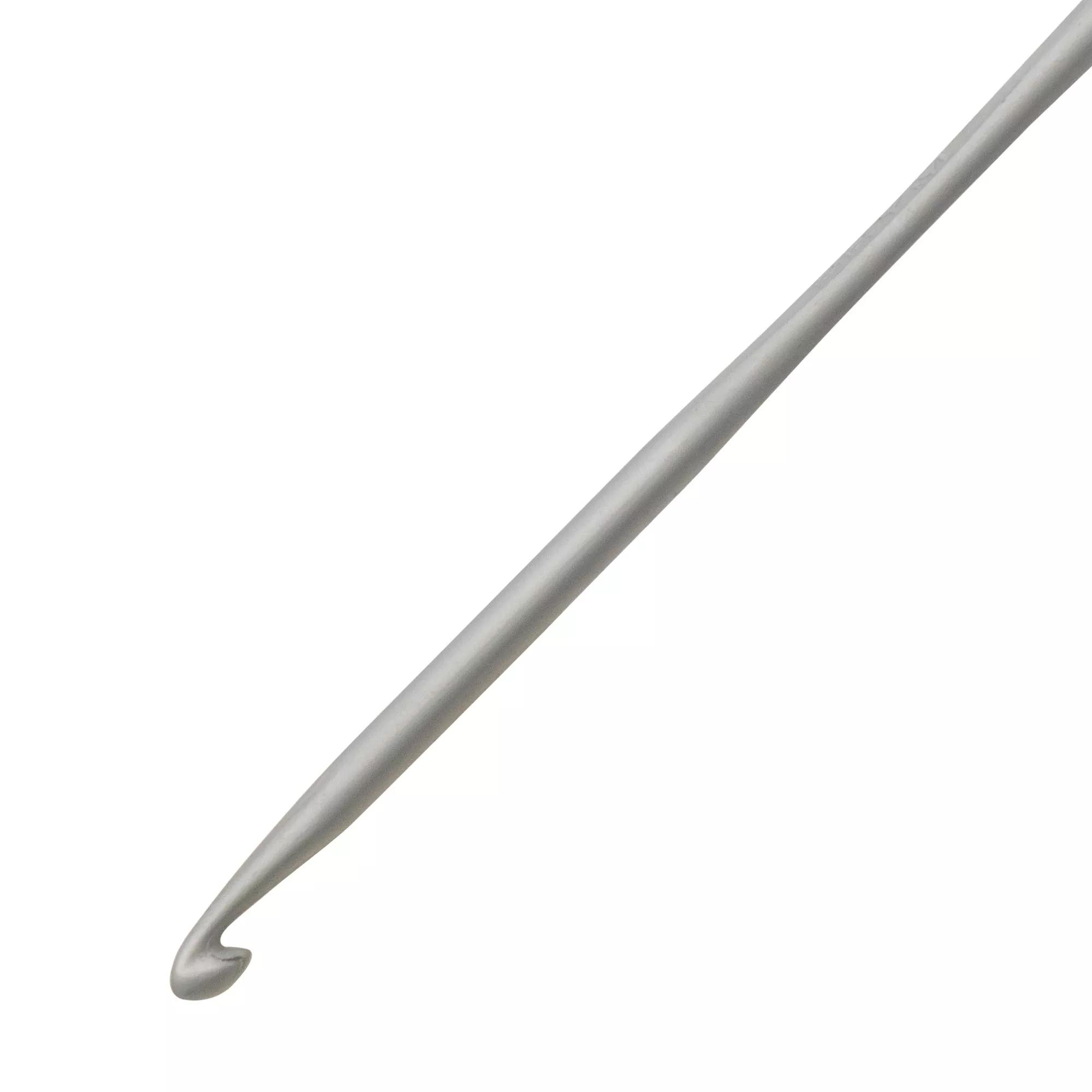 Uncinetto per lana, con parte centrale piatta, 14cm, 3,00mm, grigio