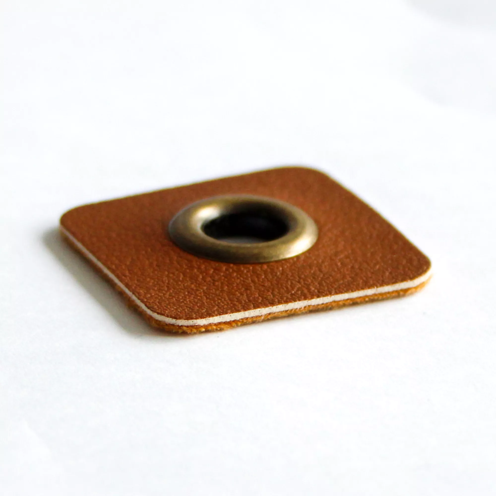 Leather imitation eyelet patch