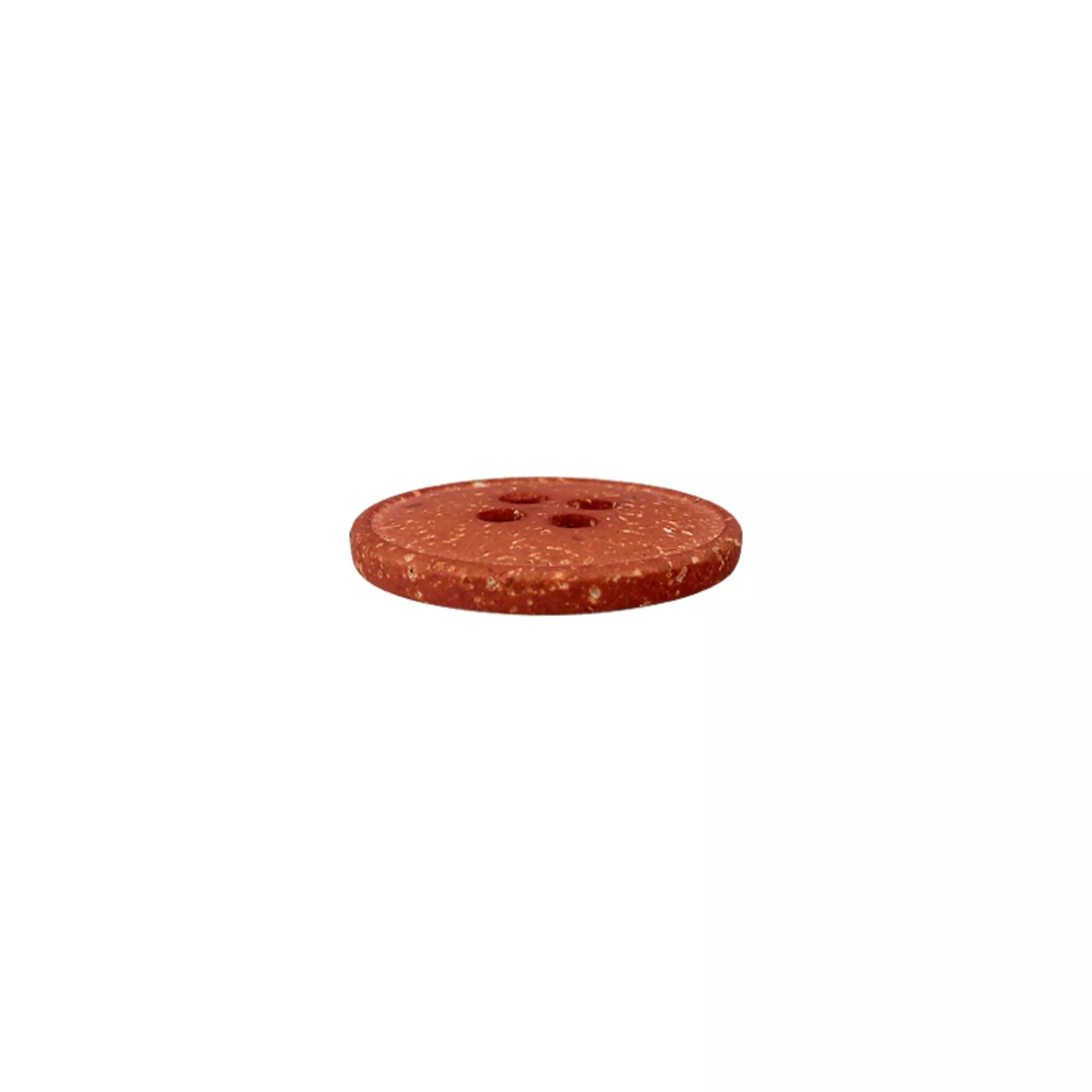 Hemp/polyester four-hole button recycled
