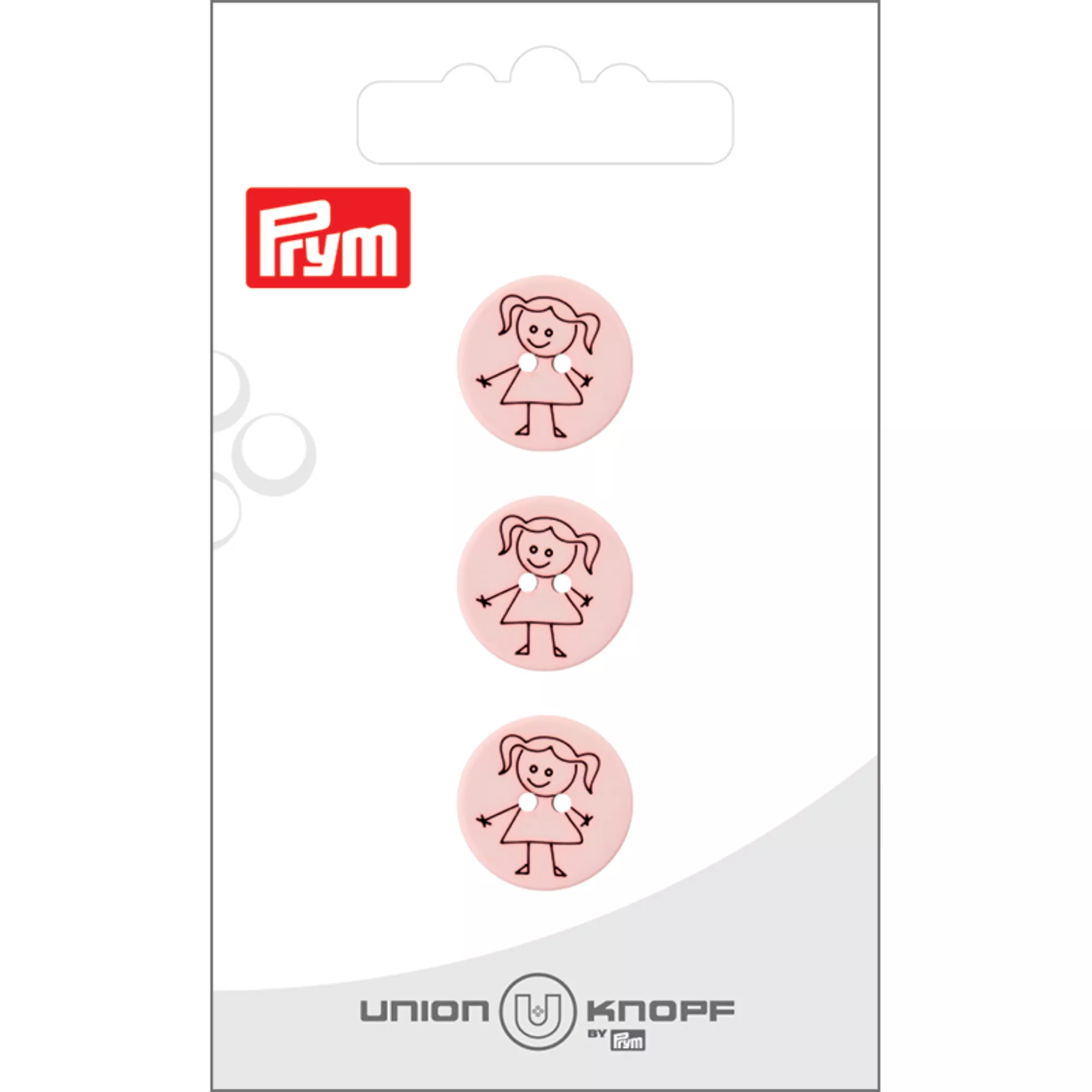 Polyester button 2-holes Girl