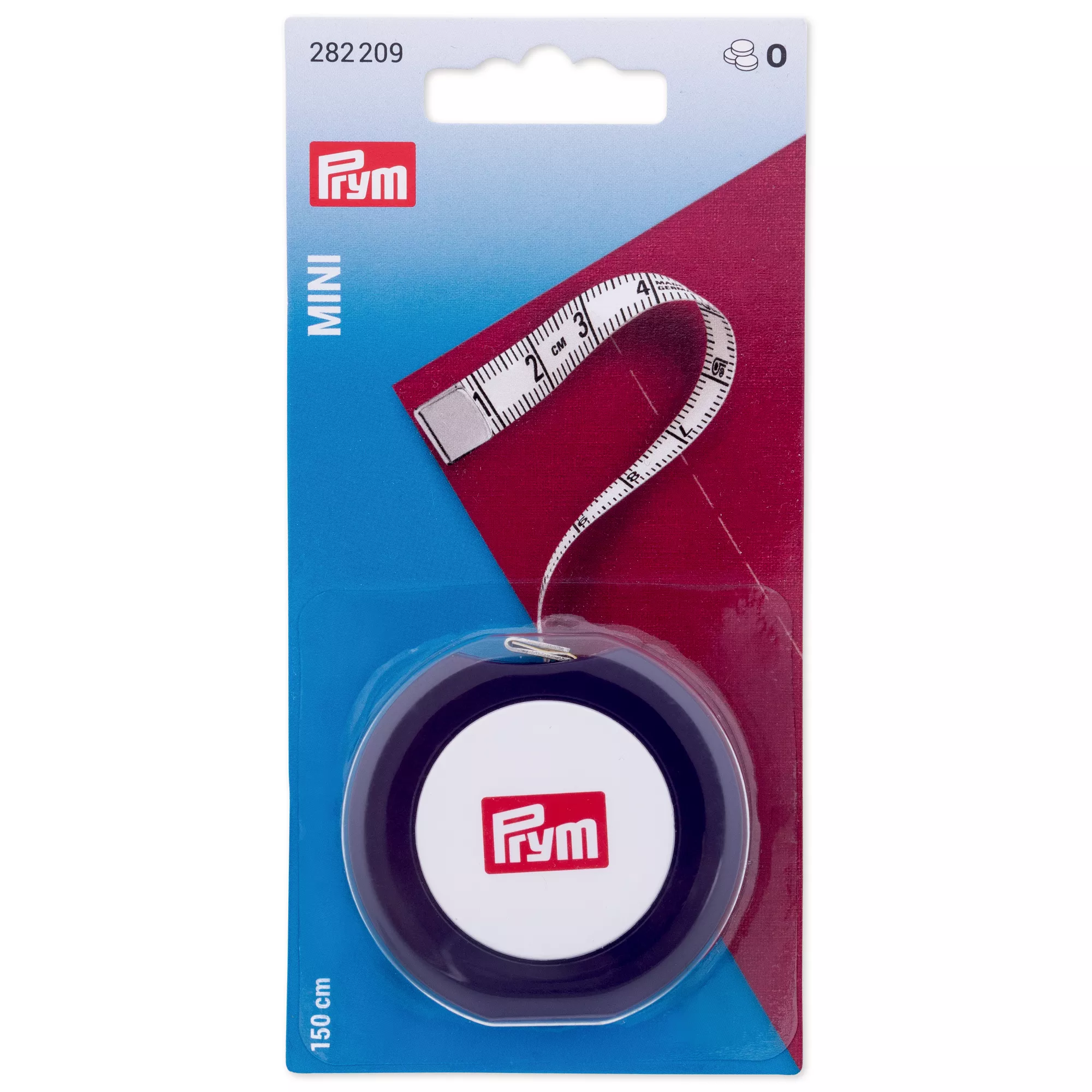 Spring tape measure Mini, 150cm/cm
