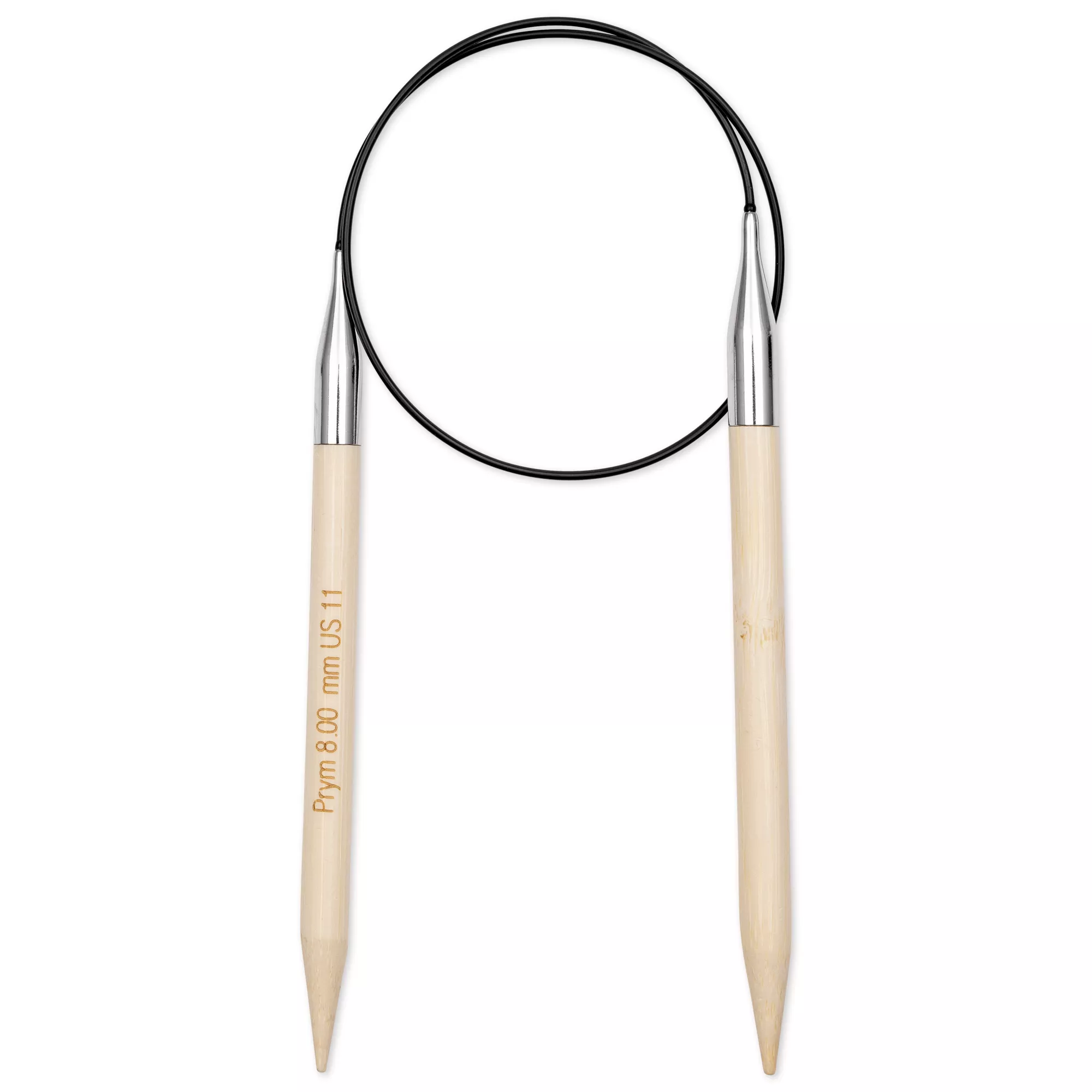 Aiguille à tricoter circulaire Bambou Prym 1530, 60cm, 8,00mm