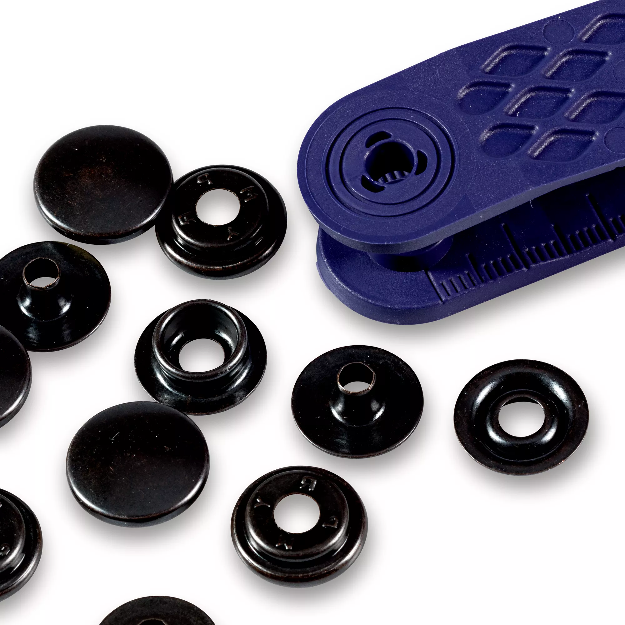 Non-sew press fastener Sport & Camping, 15mm, black oxydized