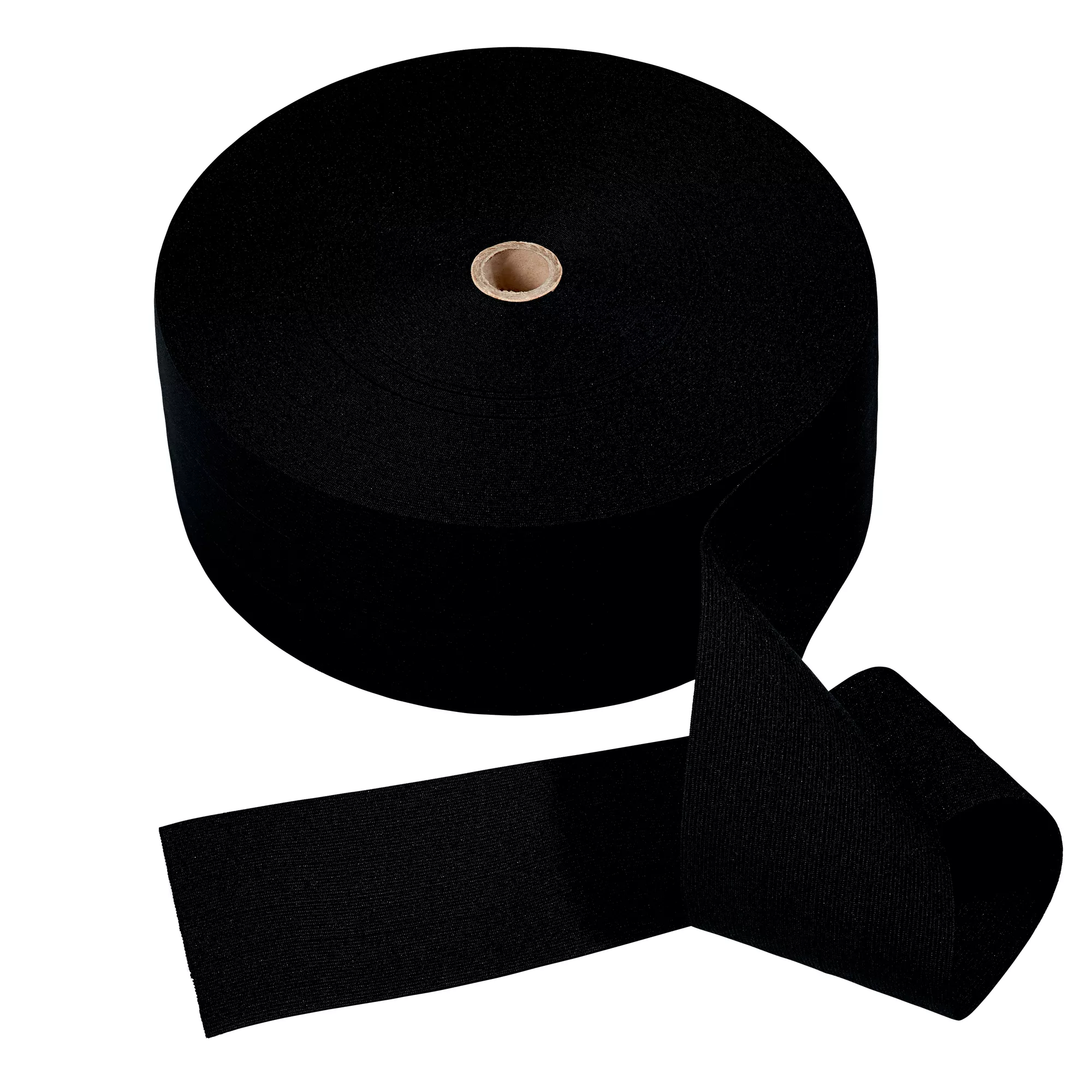 Nastro elastico soffice, 100mm, nero, 50m