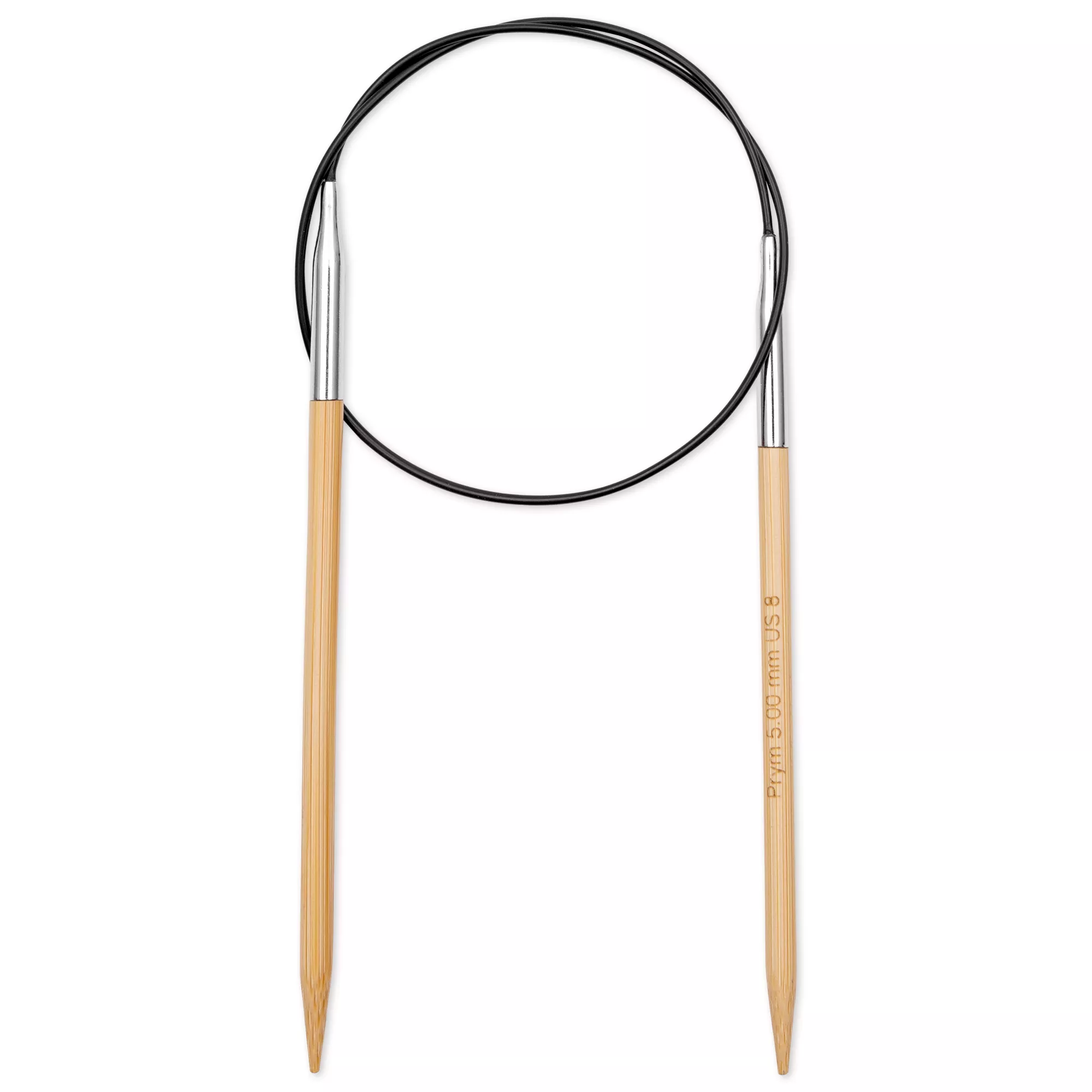 Aiguille à tricoter circulaire Bambou Prym 1530, 60cm, 5,00mm