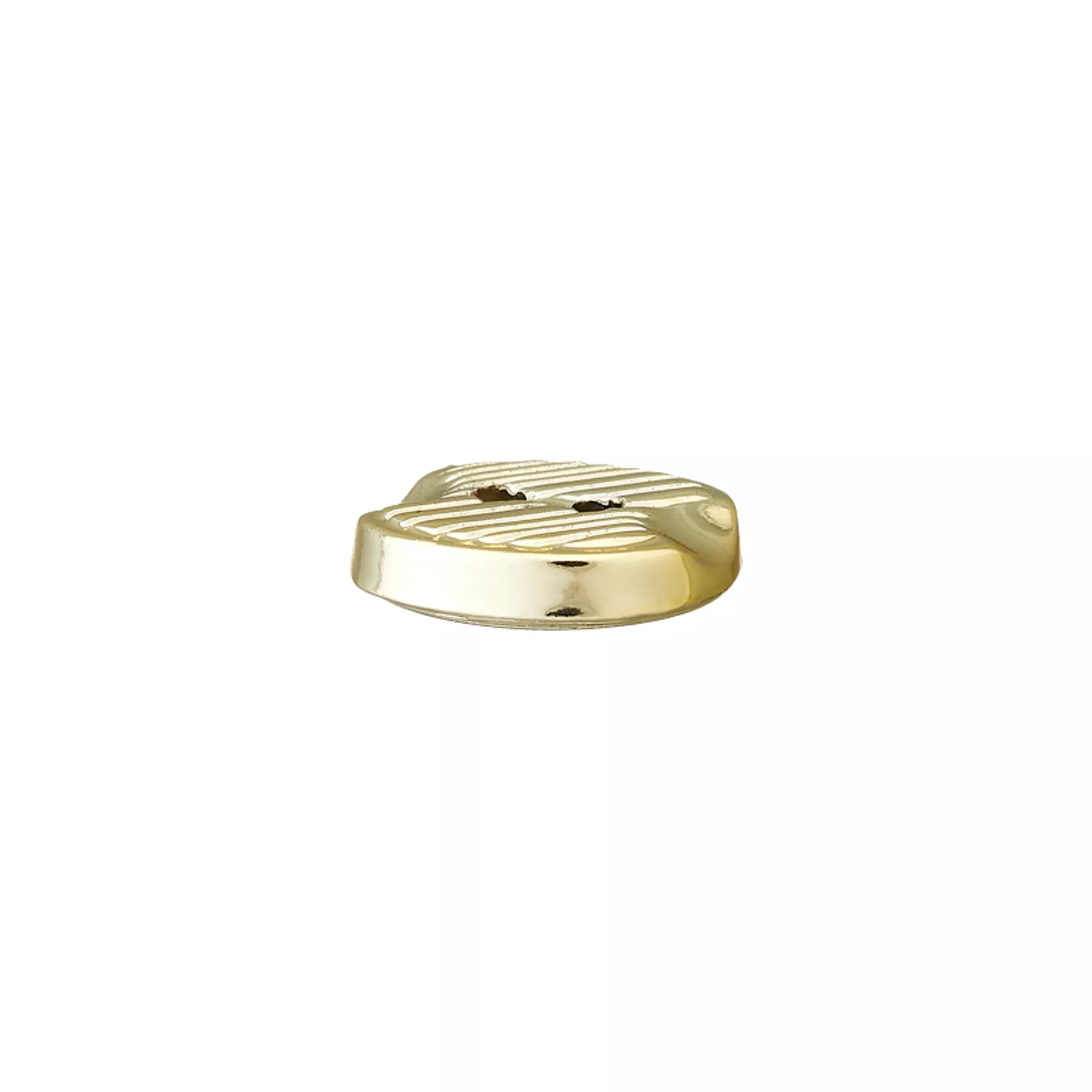 Polyester button 2-holes, metallized
