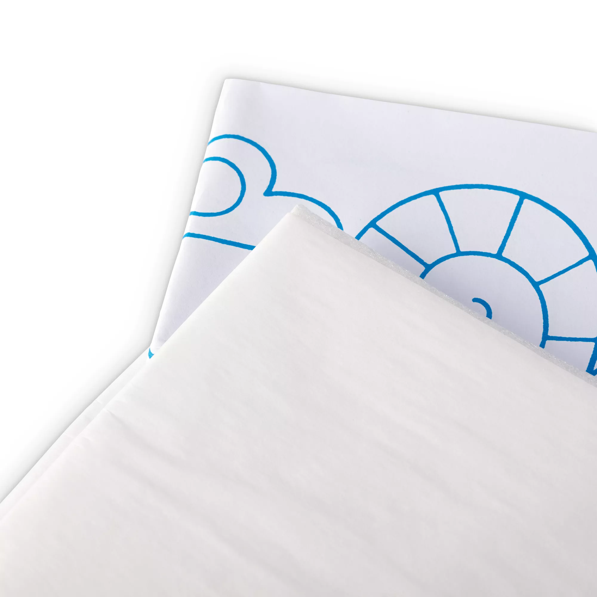 Deco interfacing with motifs 100x17cm white 1 piece