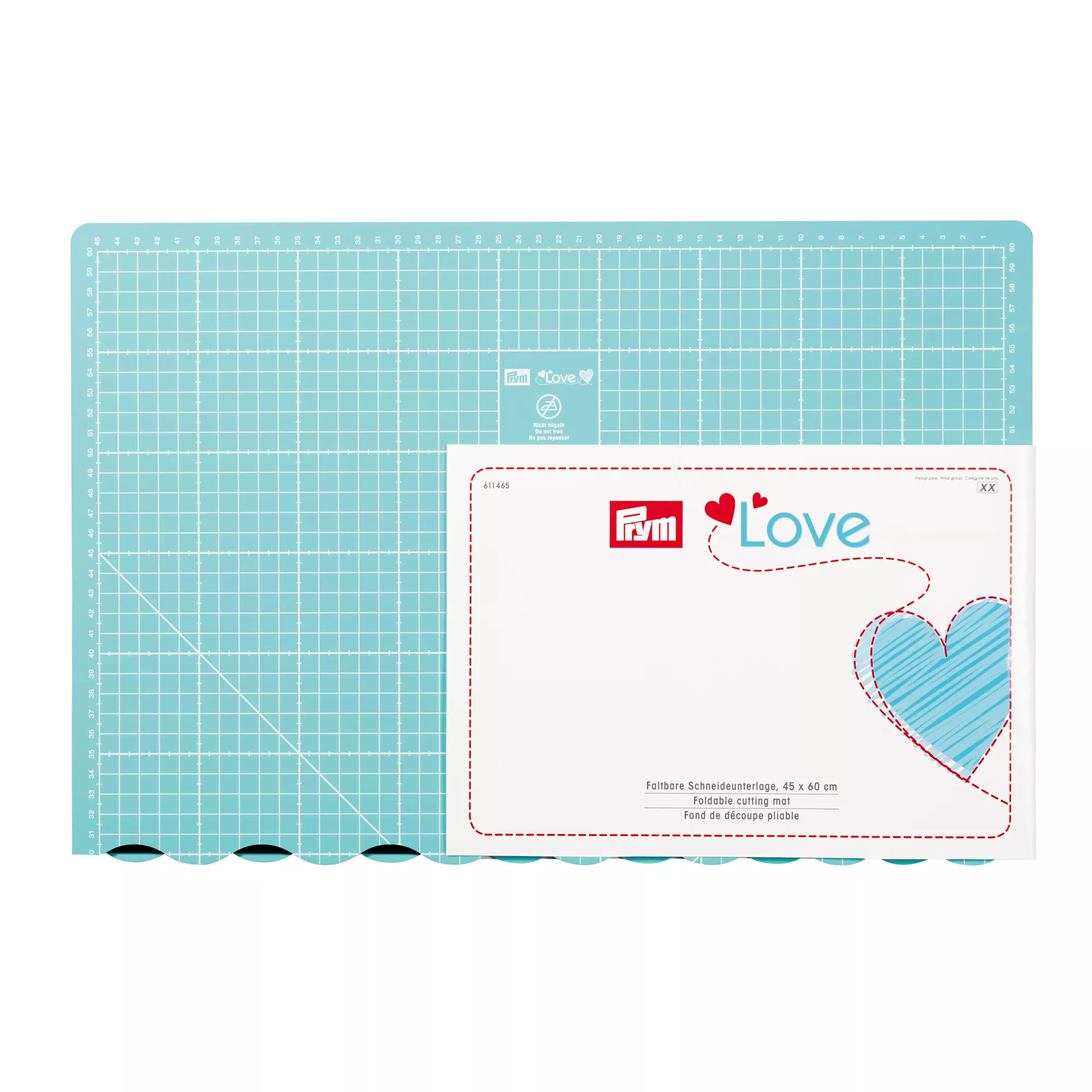Foldable cutting mat 45x60cm Prym Love