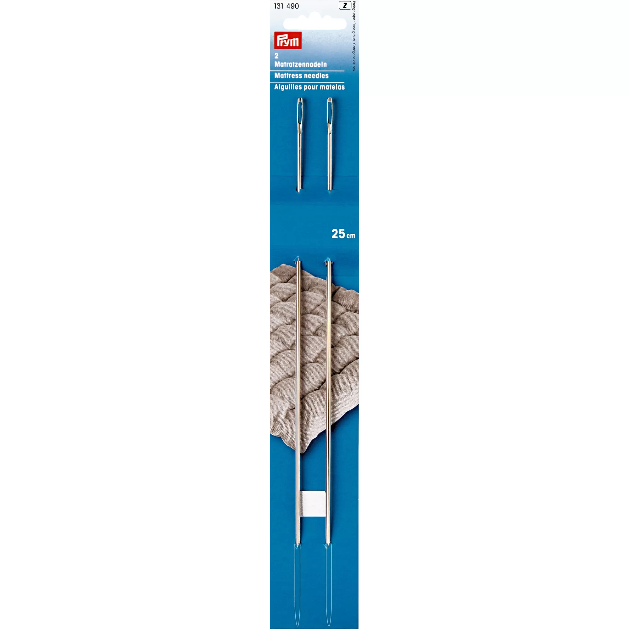 Mattress needles, 2.35 x 250mm, silver-coloured