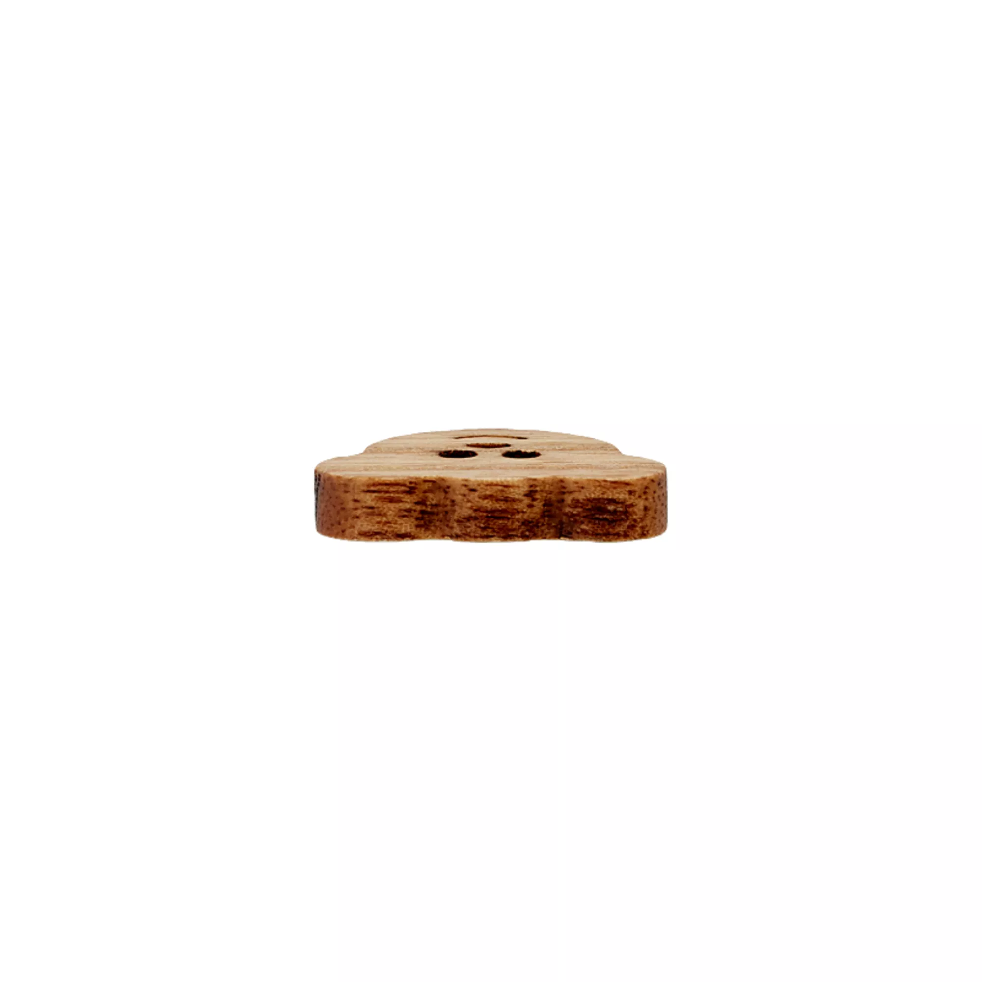 Wood two-hole button