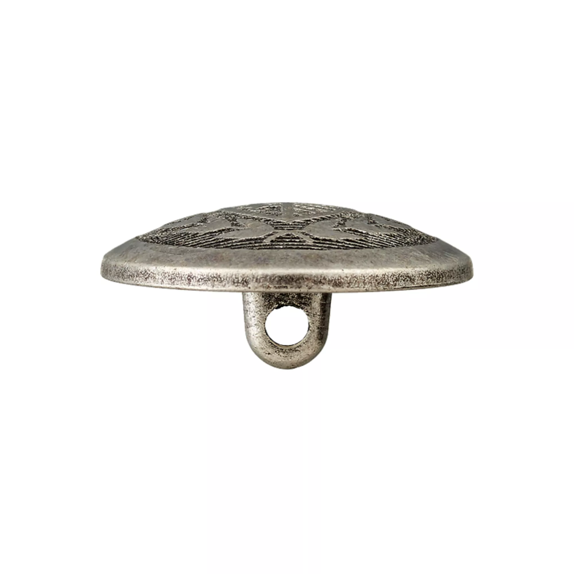 Bouton métal pied
