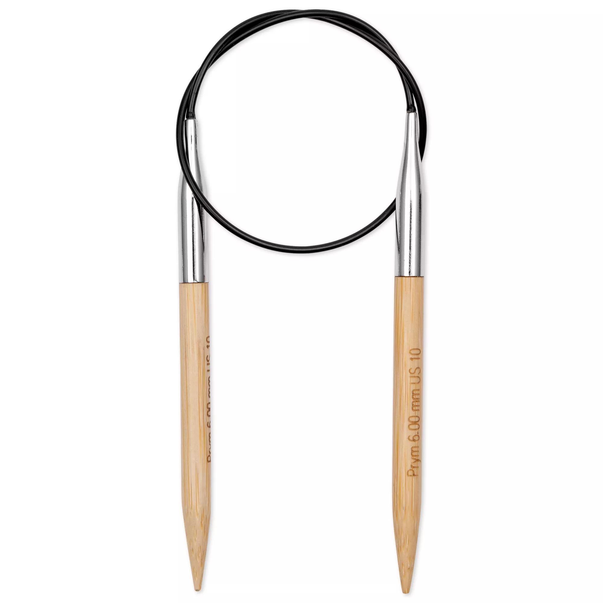 Aiguille à tricoter circulaire Bambou Prym 1530, 40cm, 6,00mm
