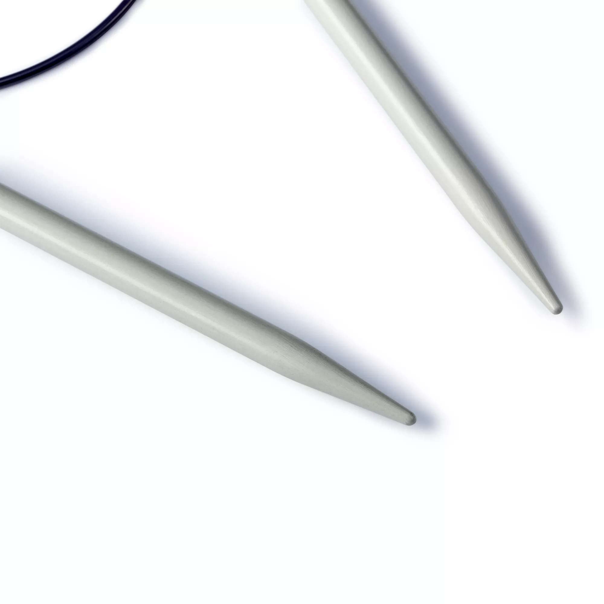 Circular knitting needles, pearl grey or grey