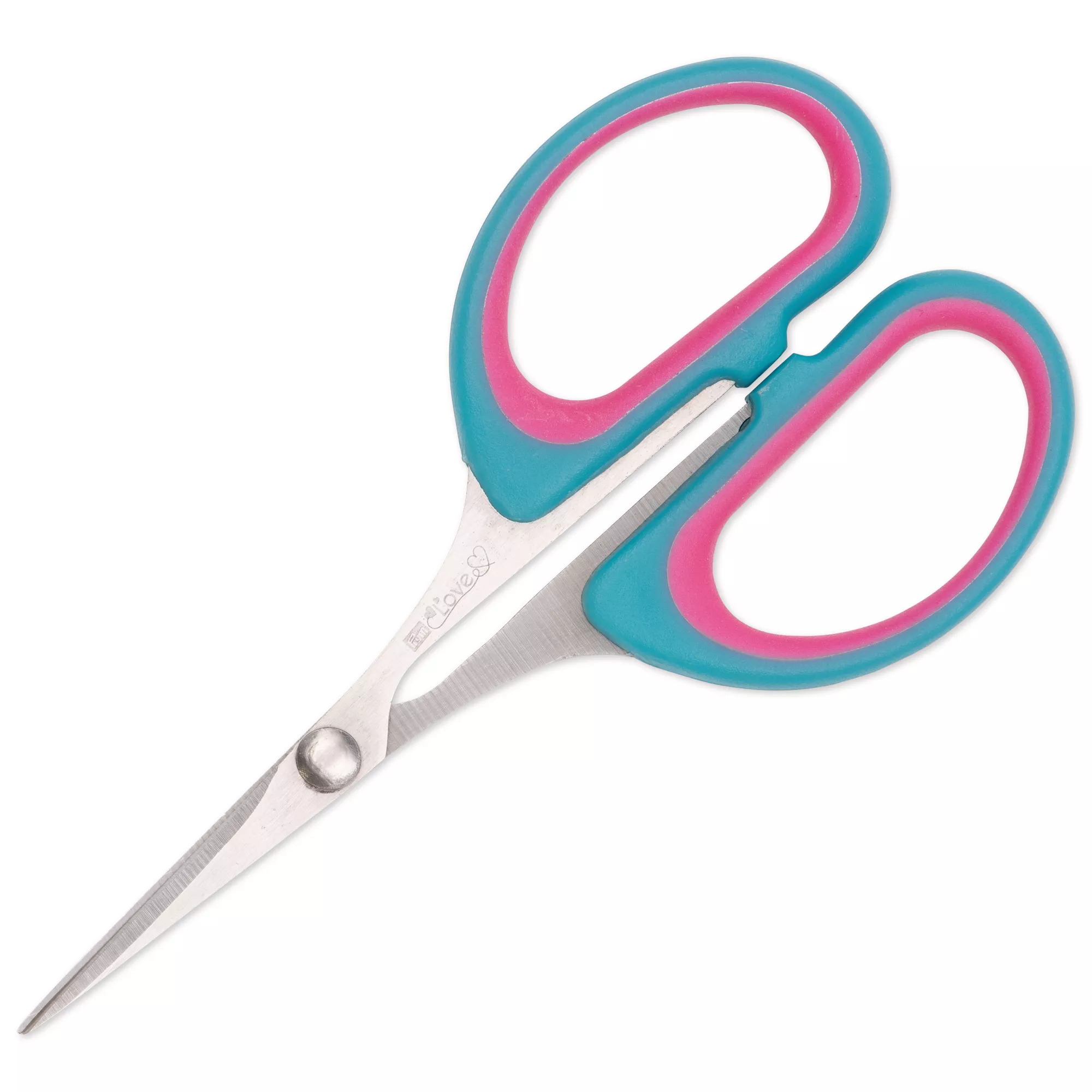 Embroidery scissors Prym Love, 10 cm, mint/pink