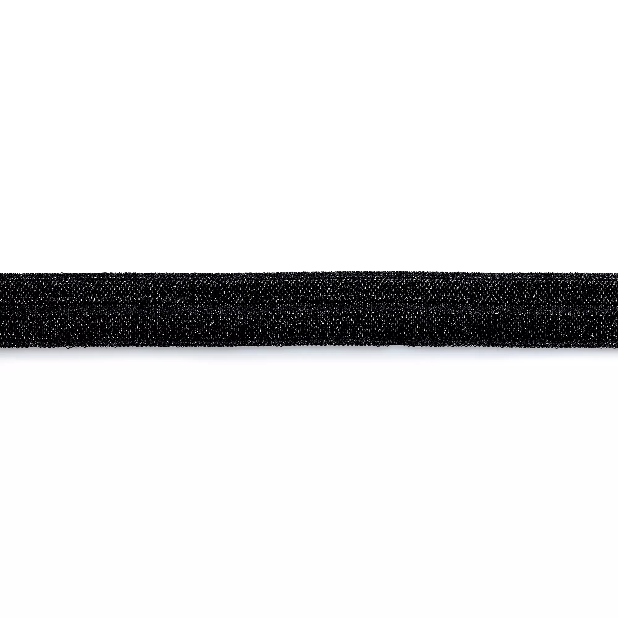 Elastic trimming tape, 15mm, black, 2m
