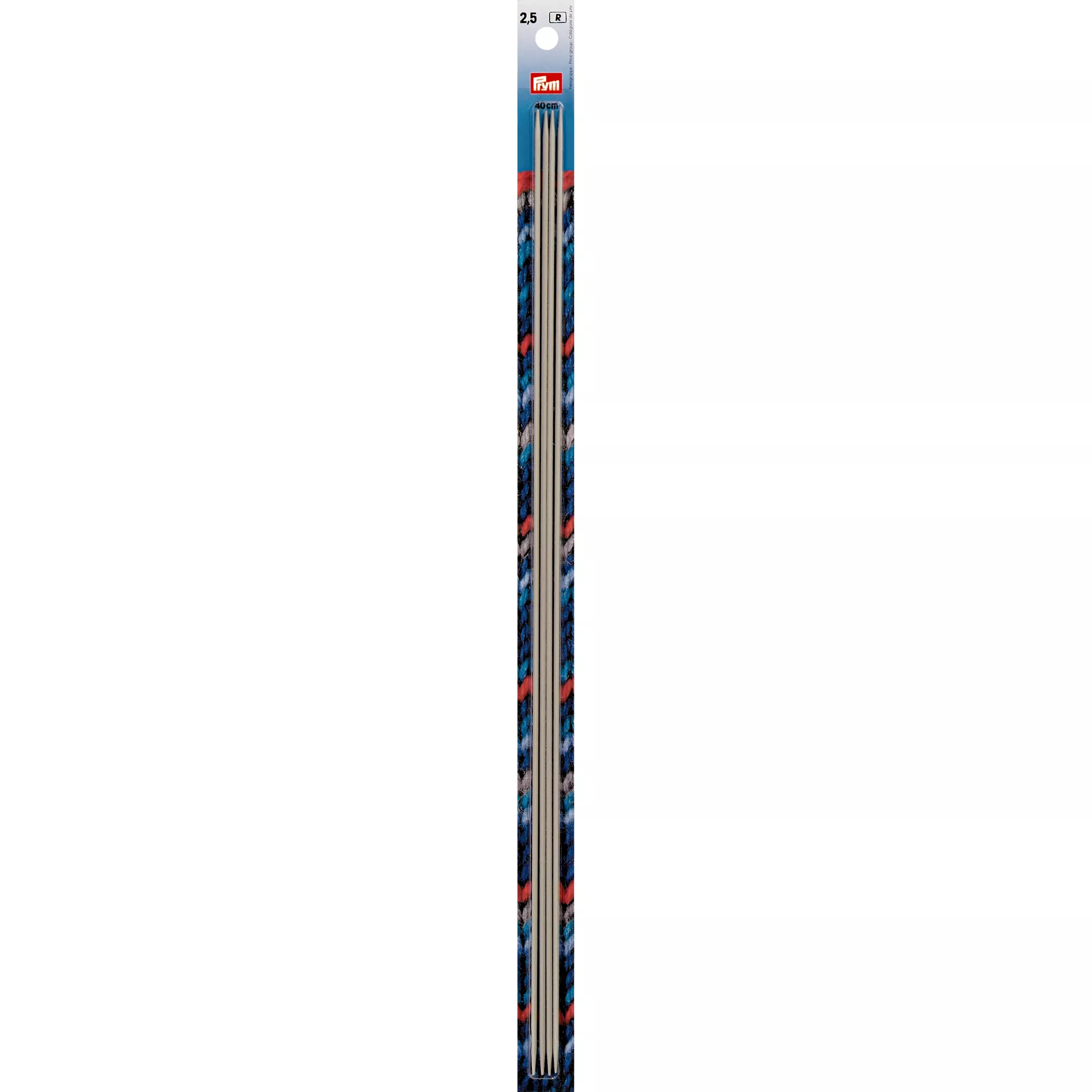 Double-pointed knitting needles, 40cm, 2.50mm, pearl grey