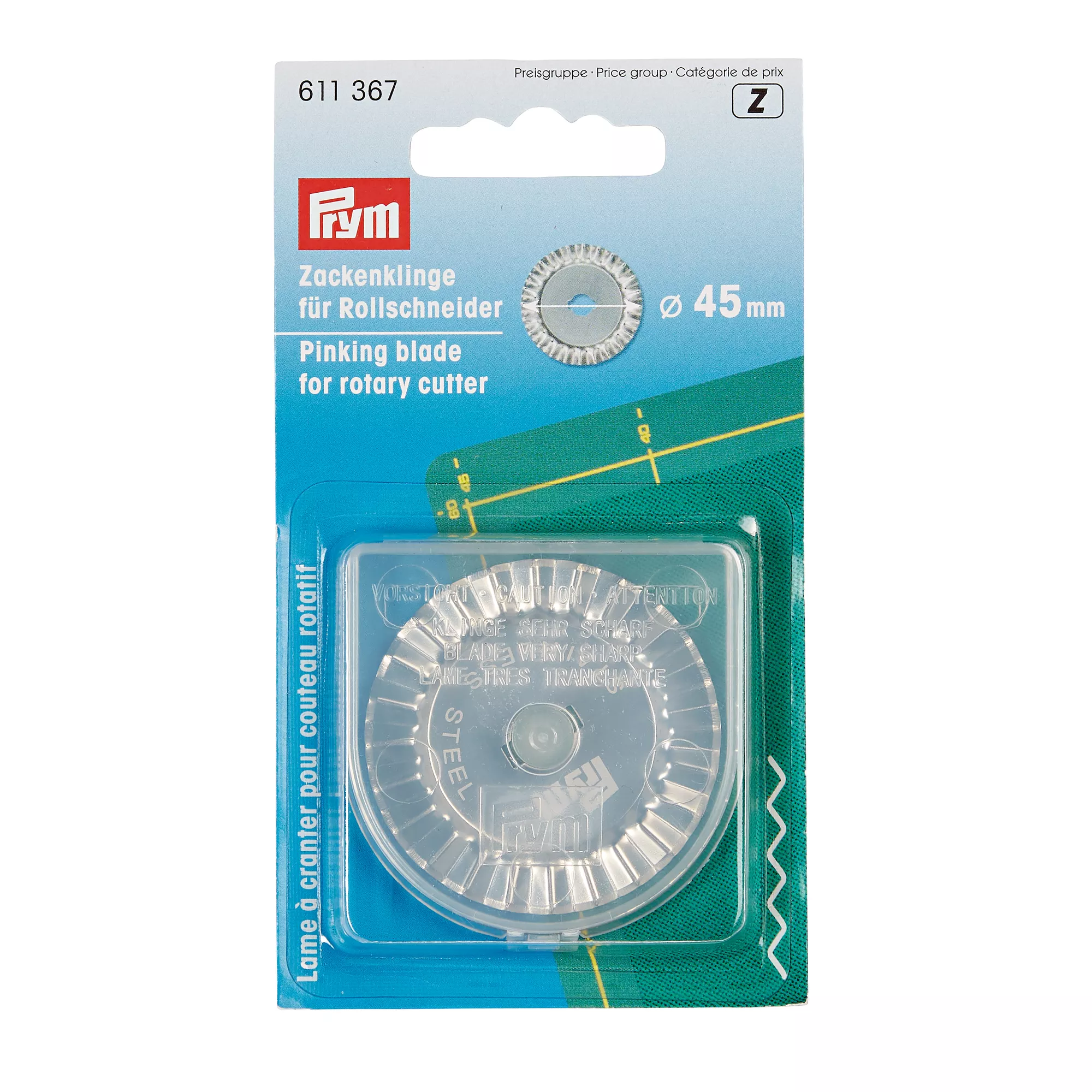 Serrated spare blade for rotary cutter, 45mm