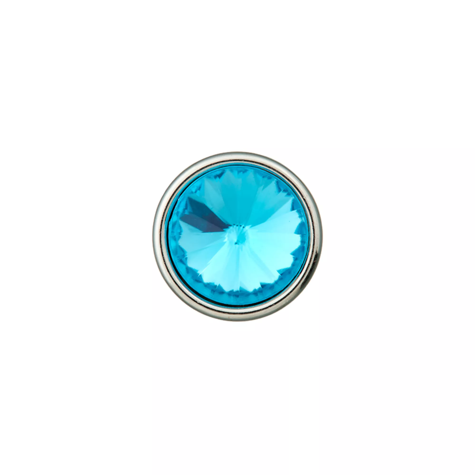 Polyester button shank metalized