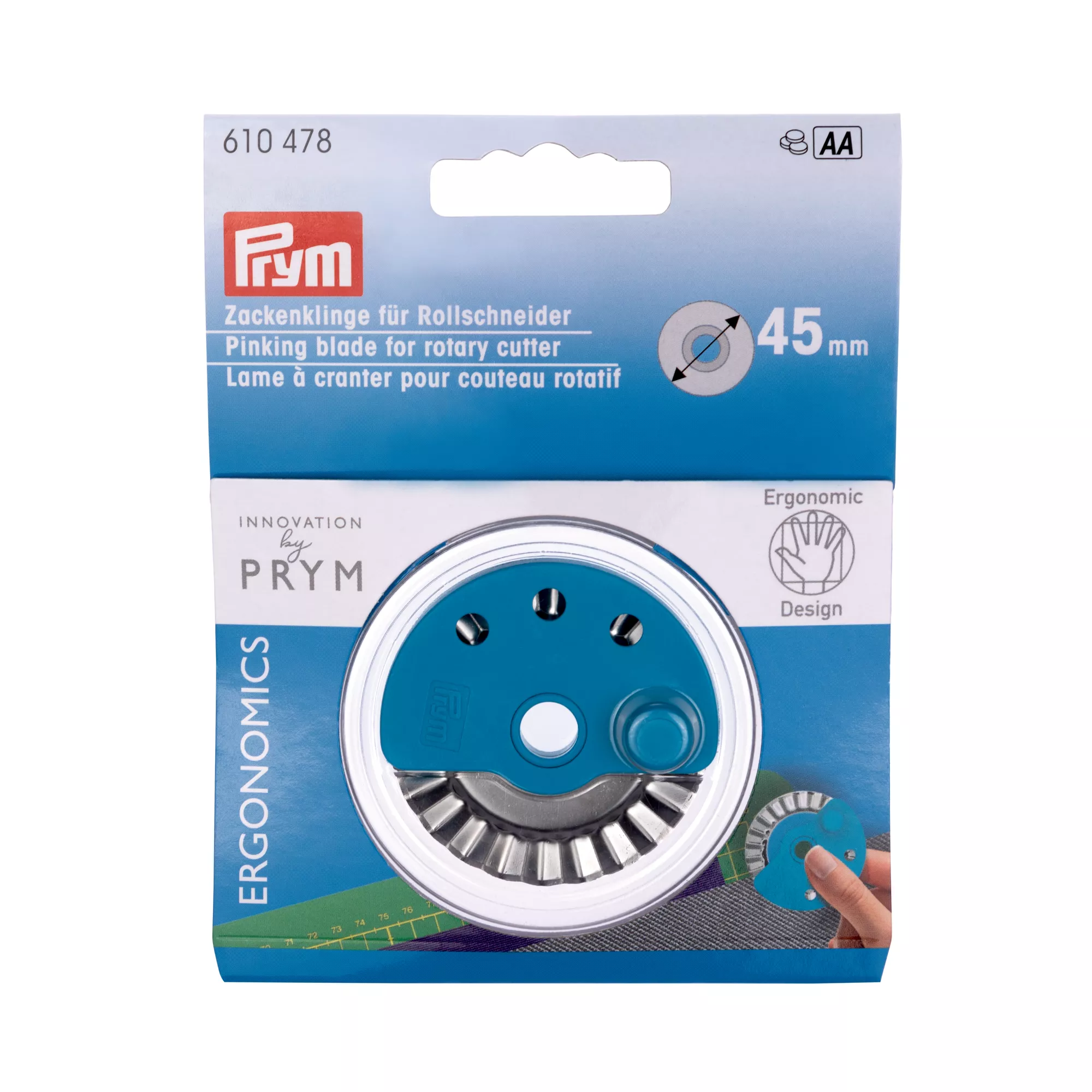 Pinking blade for rotary cutter prym.ergonomics Ø 45 mm