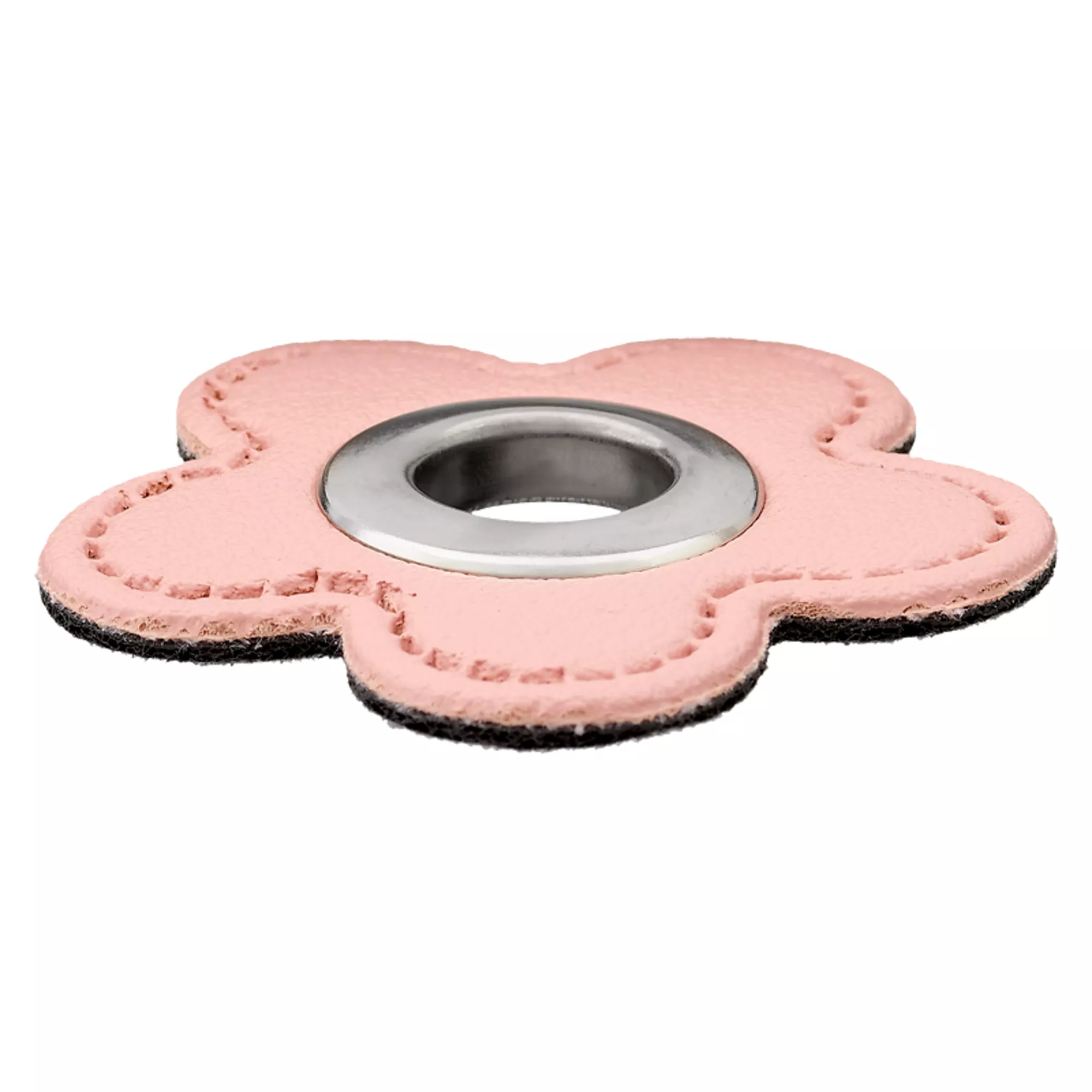Leather imitation eyelet patch Flower/passage 10mm