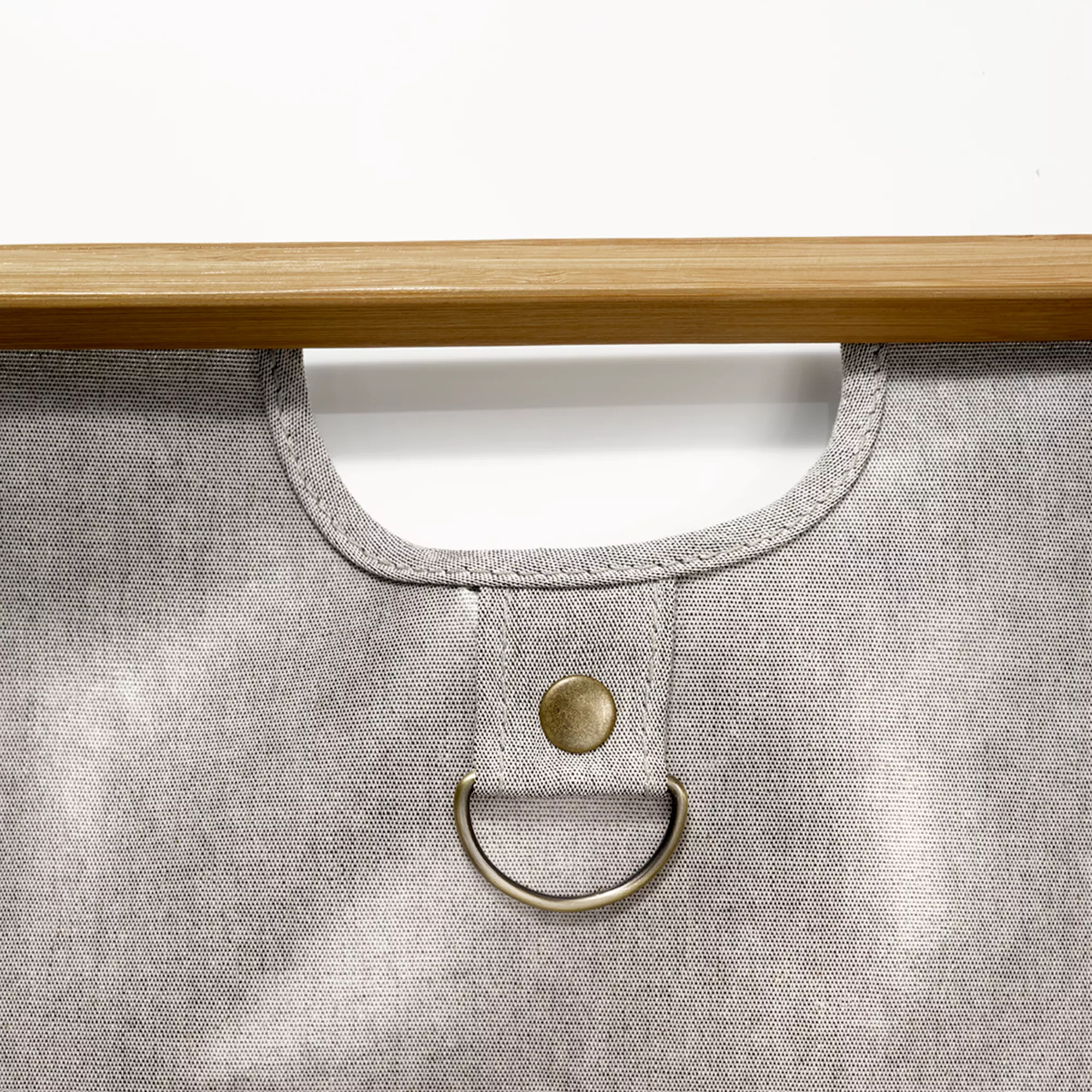 Store & Travel bag, canvas & bamboo M in grey