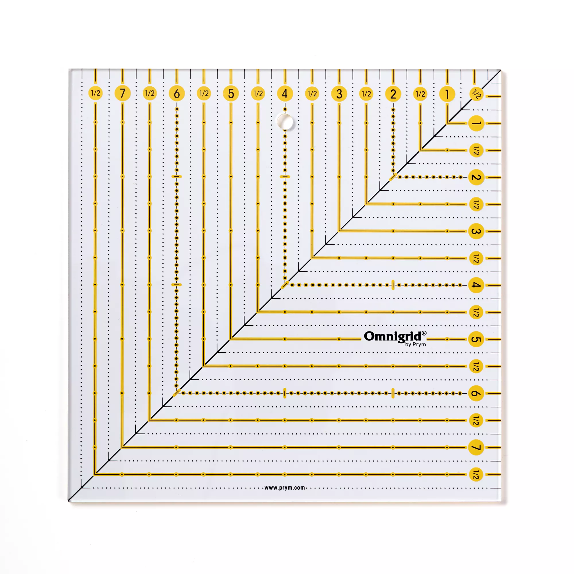 Patchwork ruler square 8 x 8 inch