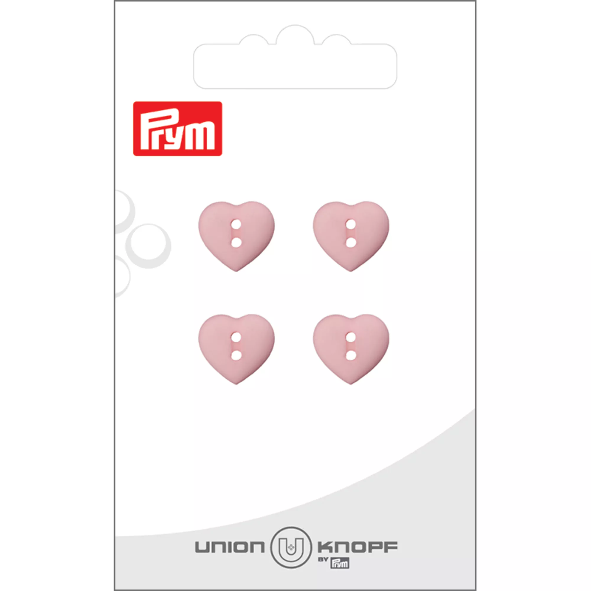 Polyester button 2-holes Heart