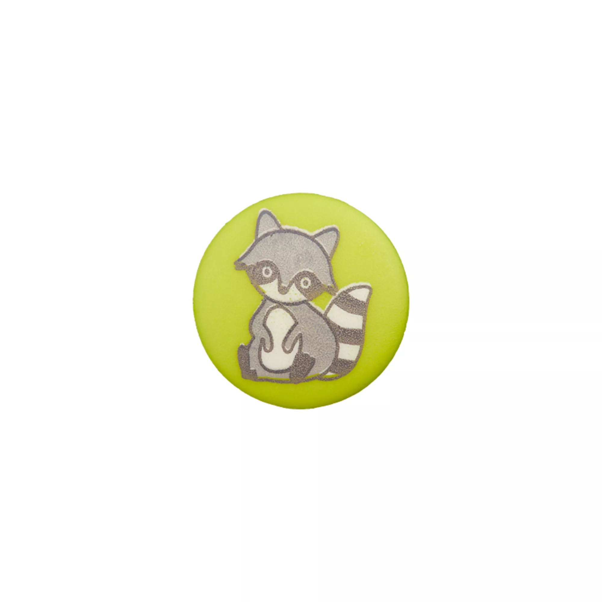 Polyamide button shank, Raccoon