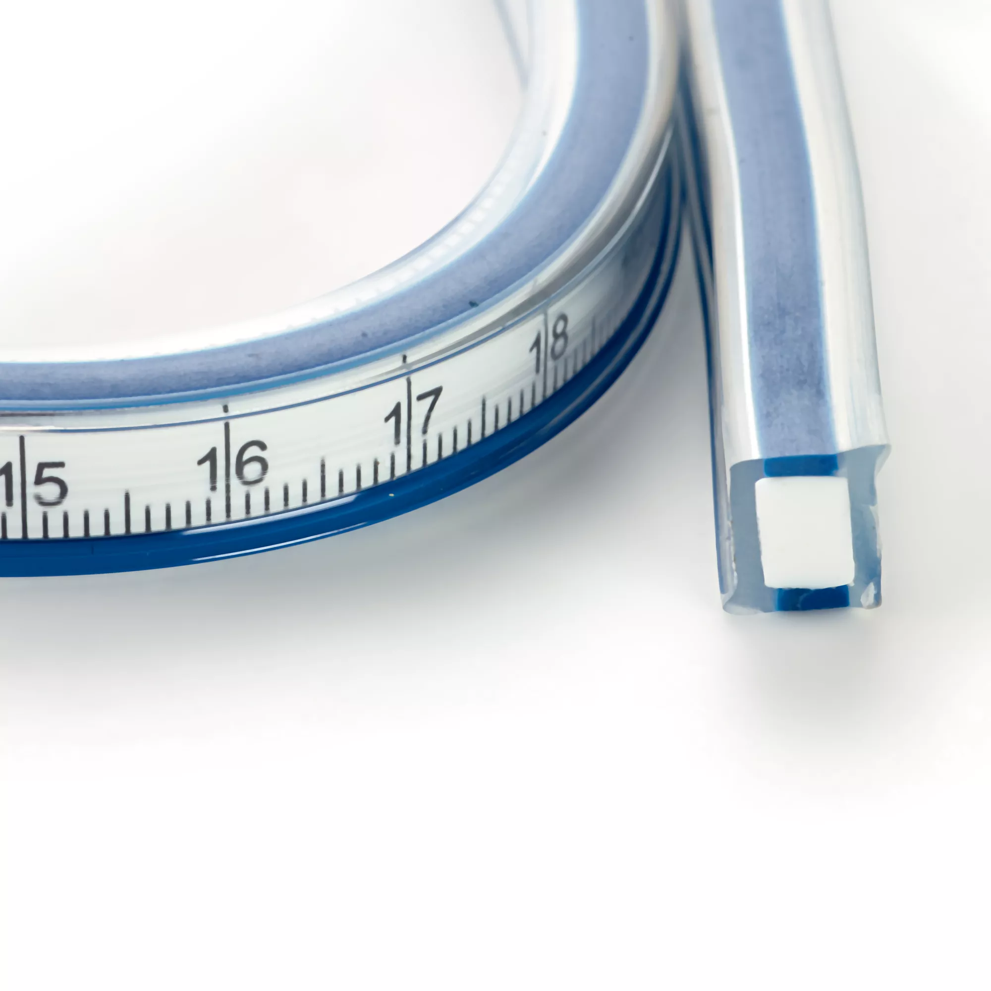 Curved rule, flexible