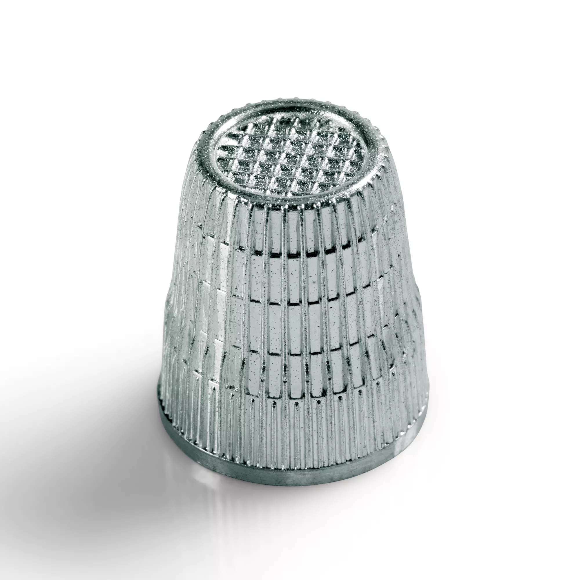 Thimble with anti-slip edge, 16.5mm, silver-coloured