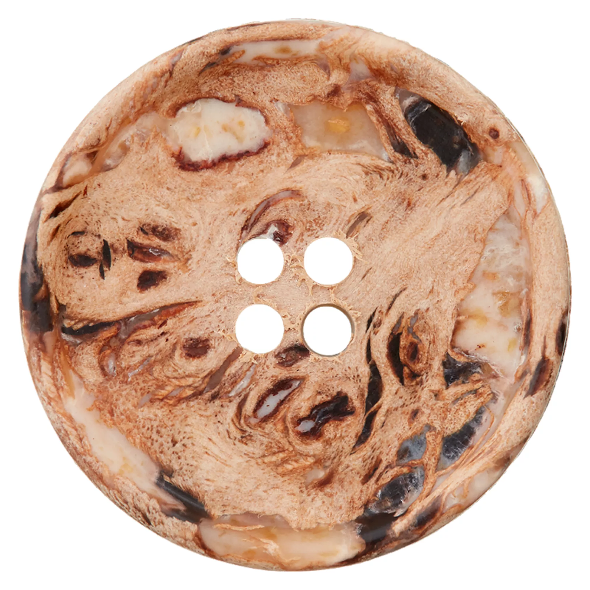 Bouton polyester 4-trous