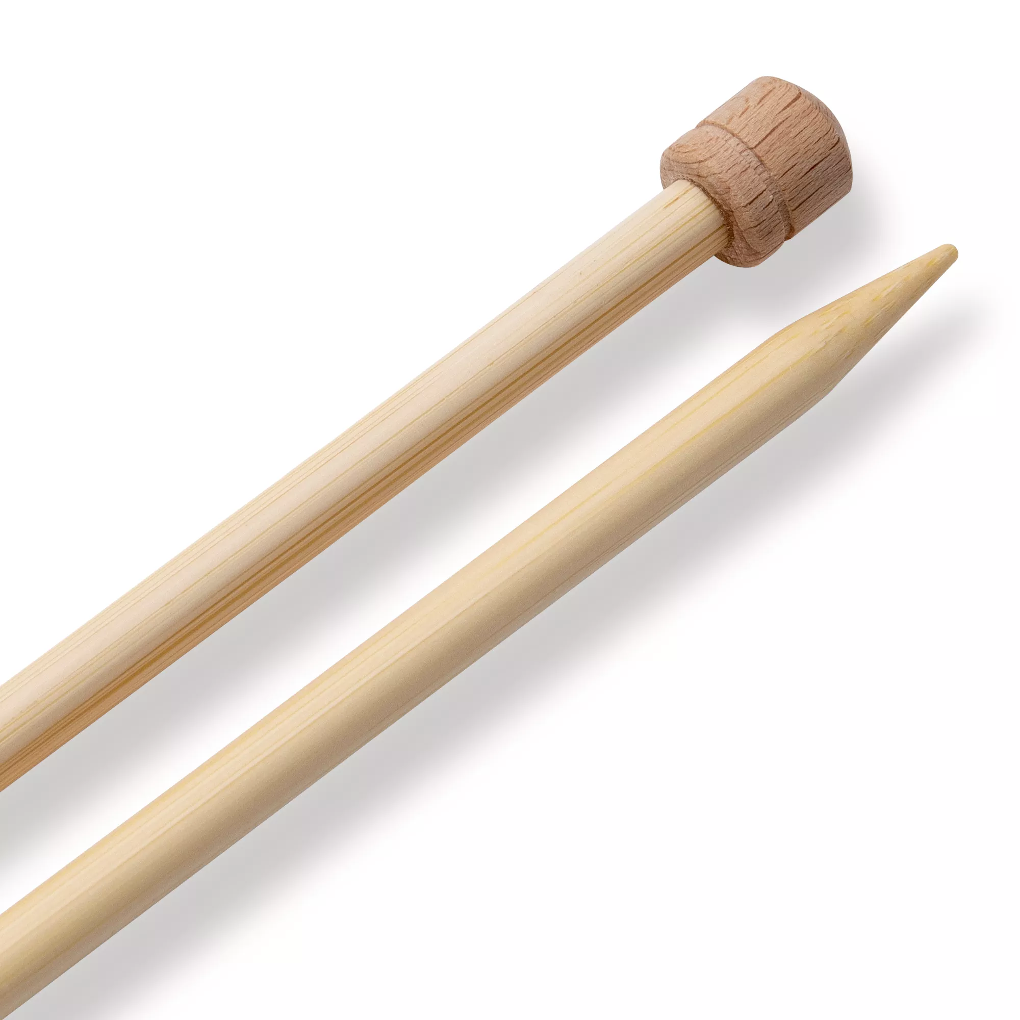 Single-pointed knitting needles Prym 1530, bamboo, 33cm, 6.50mm