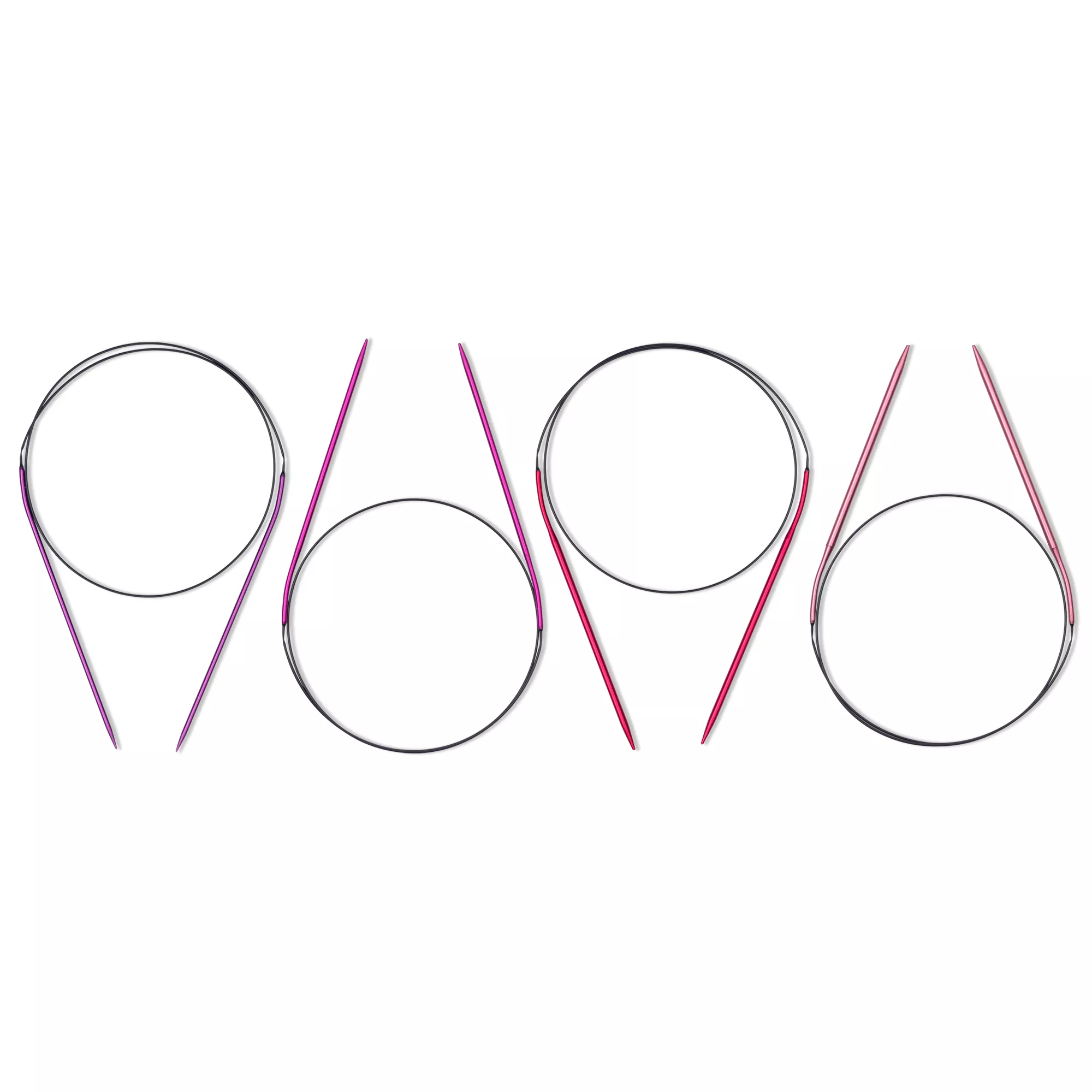 Circular knitting needle Set ALU, coloured 2.5-4.0mm/80cm