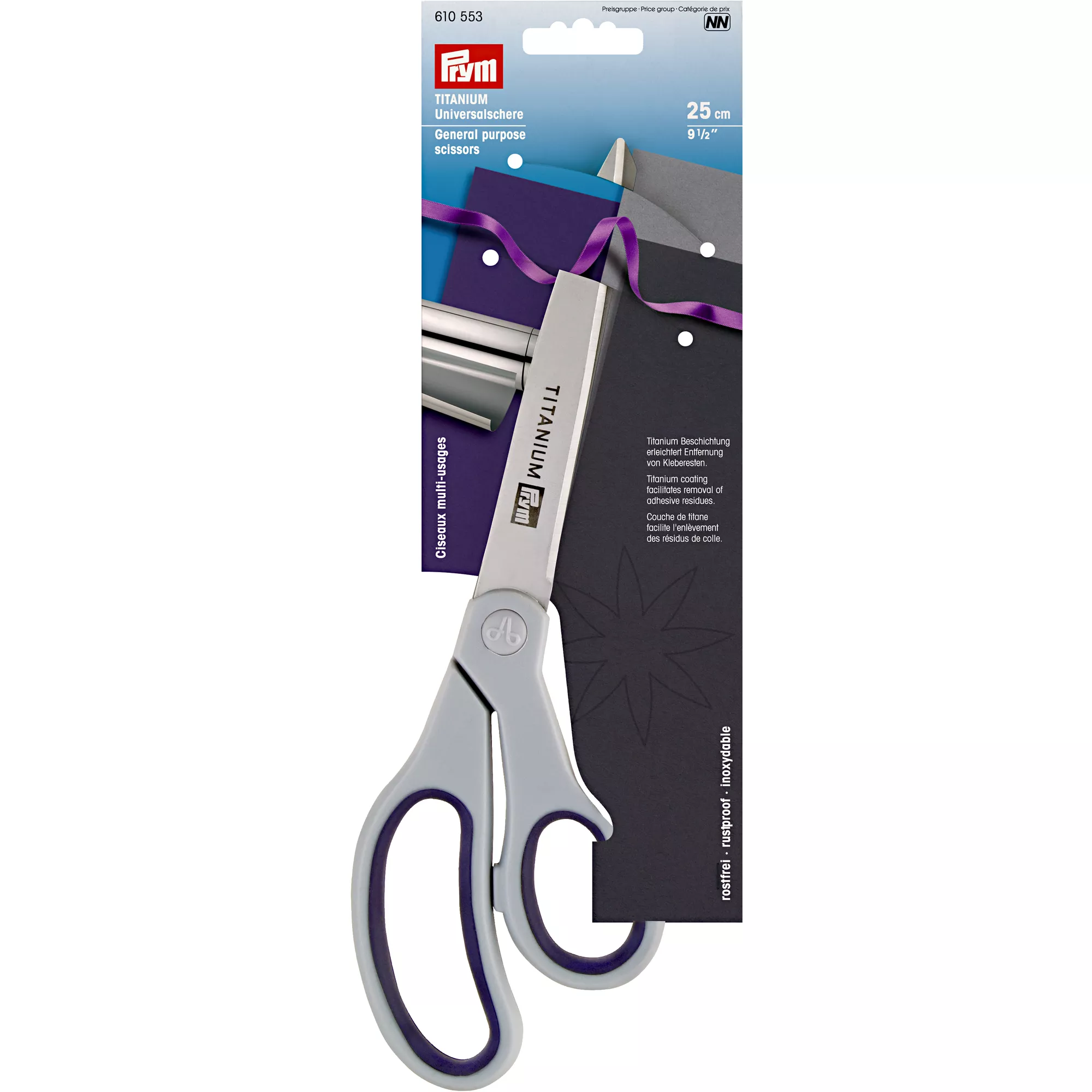 General purpose titanium scissors 25cm