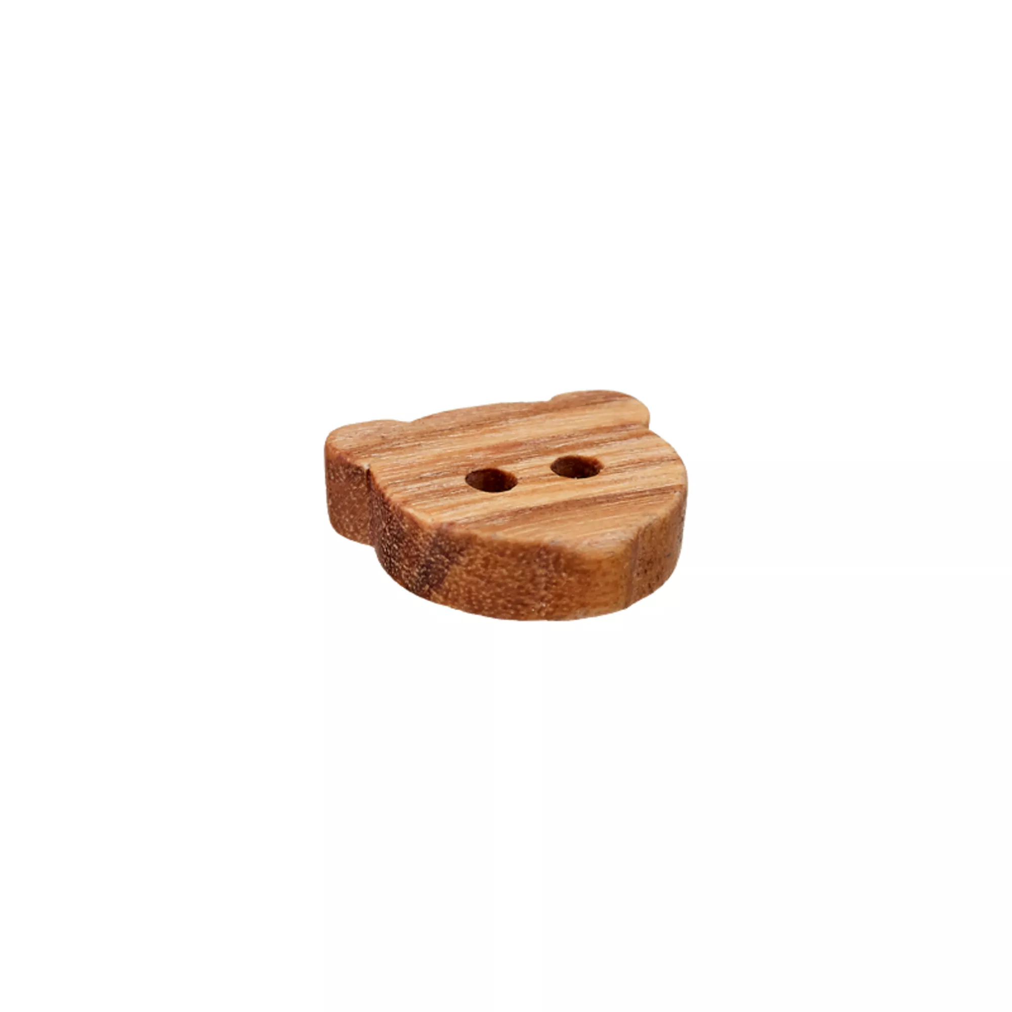 Wood button 2-holes, Little Bear