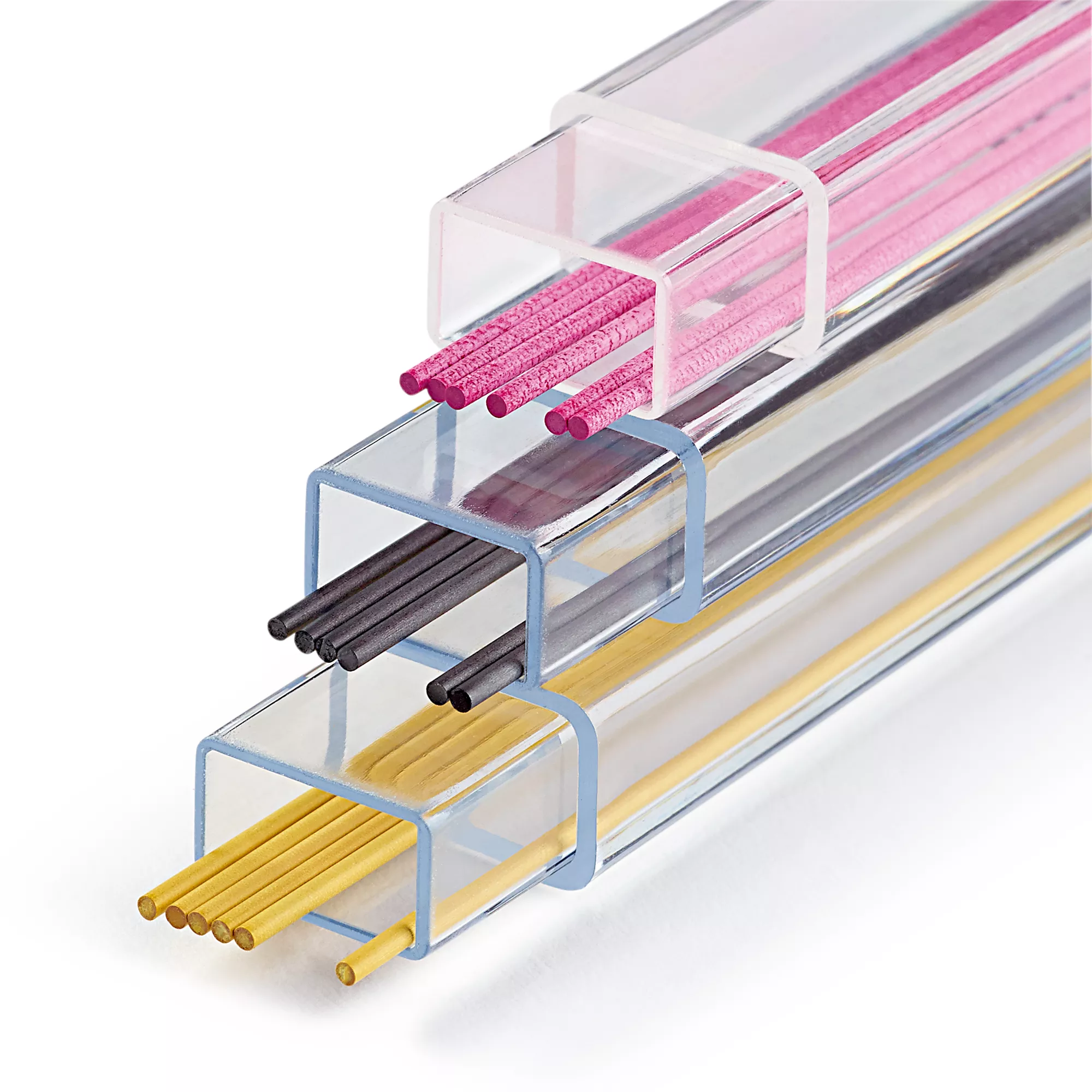 Refills for cartridge pencil, white or coloured