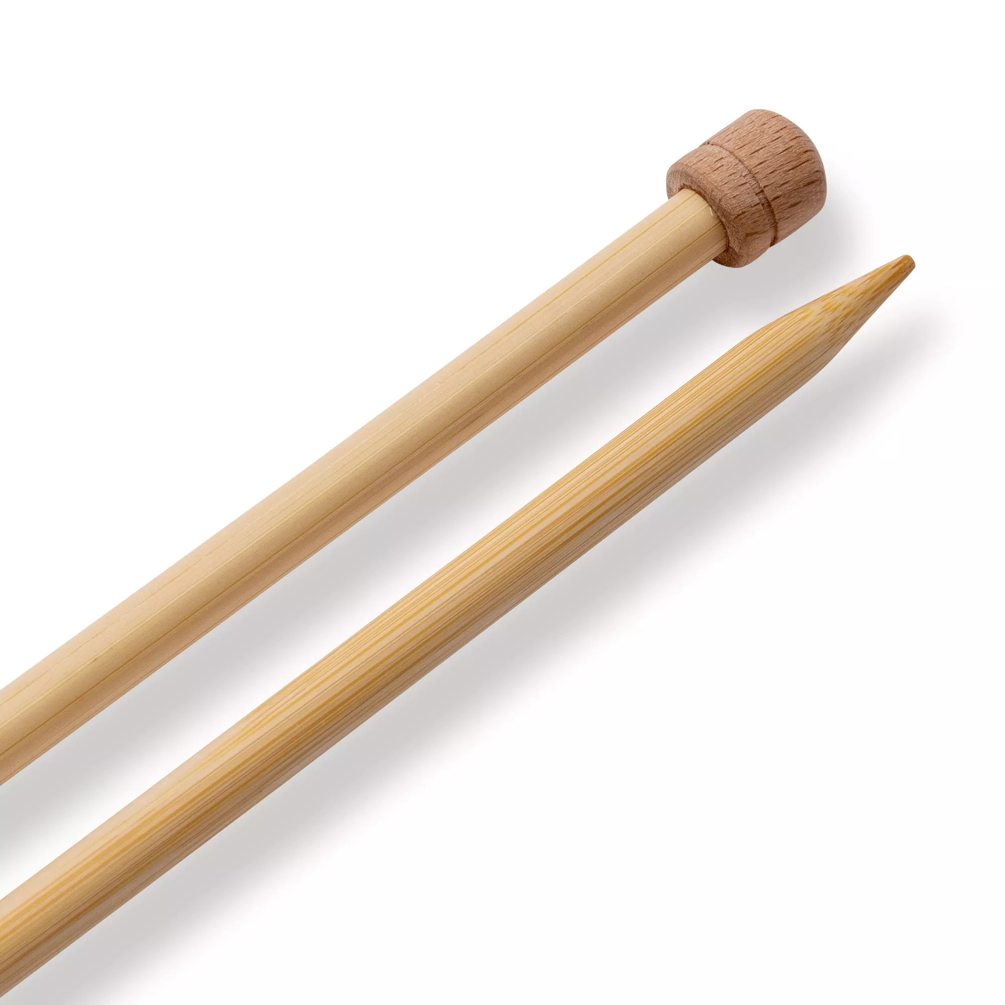 Single-pointed knitting needles Prym 1530, bamboo, 33cm, 7.00mm