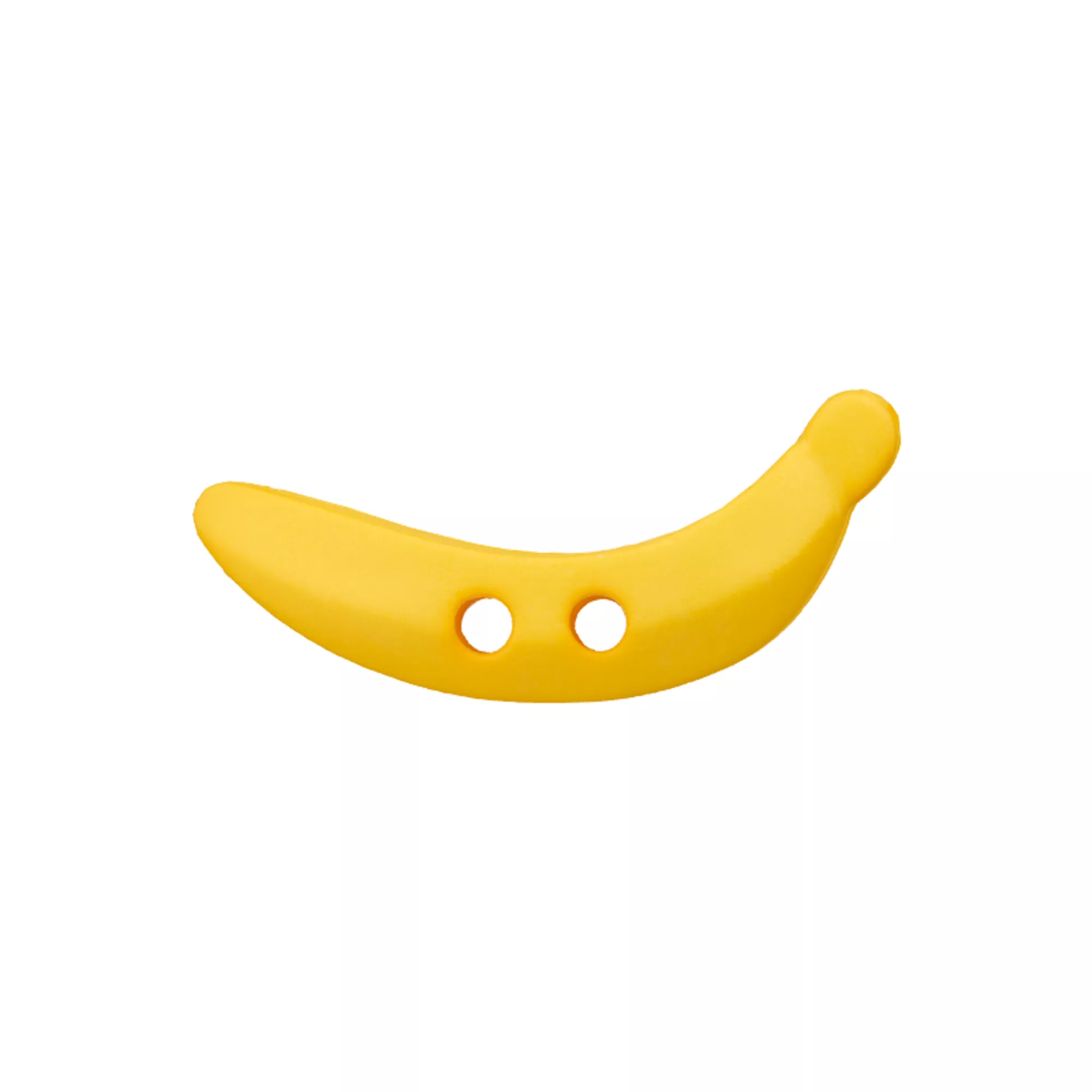Polyester button 2-holes, Banana