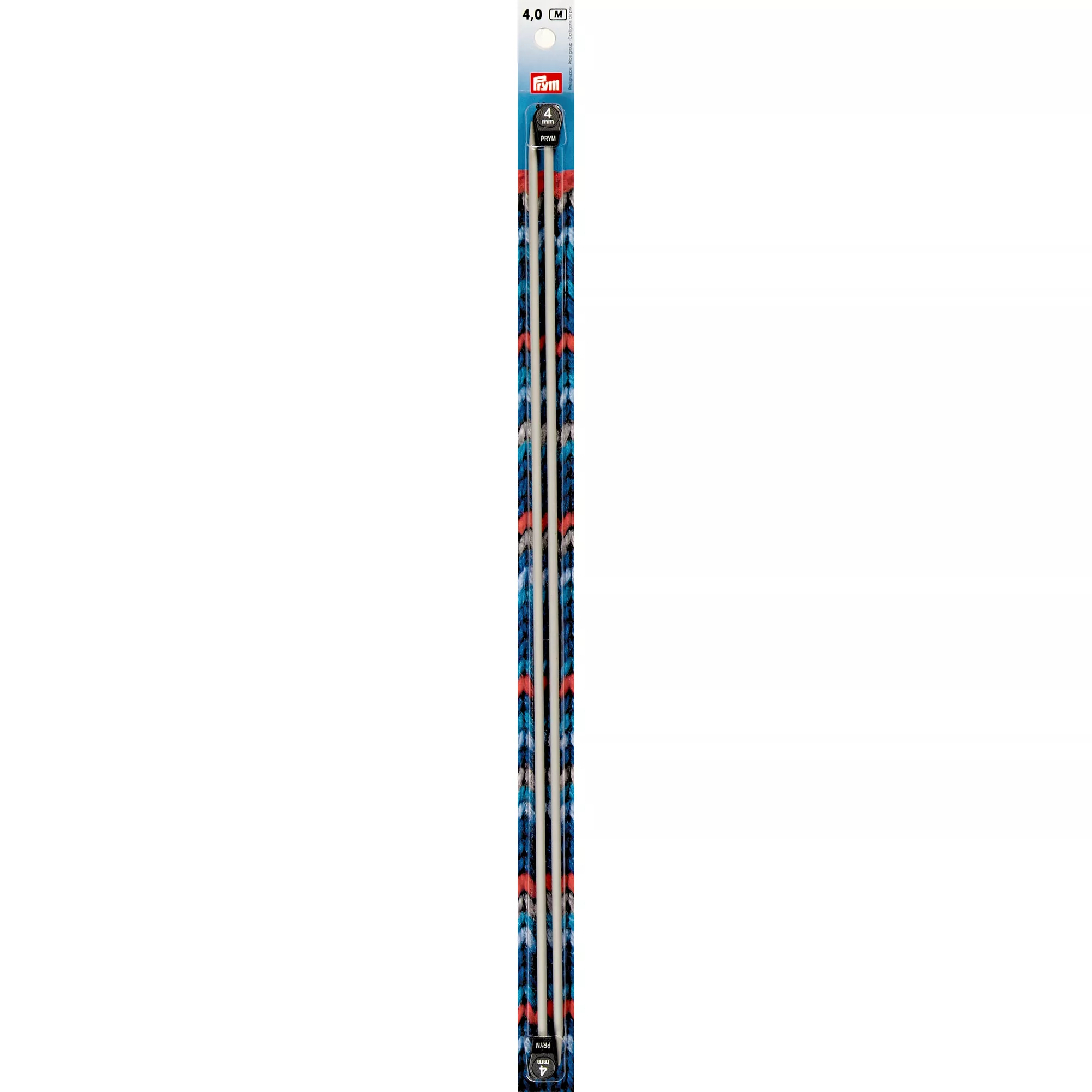 Single-pointed knitting needles, aluminium, 40cm, 4.00mm, grey