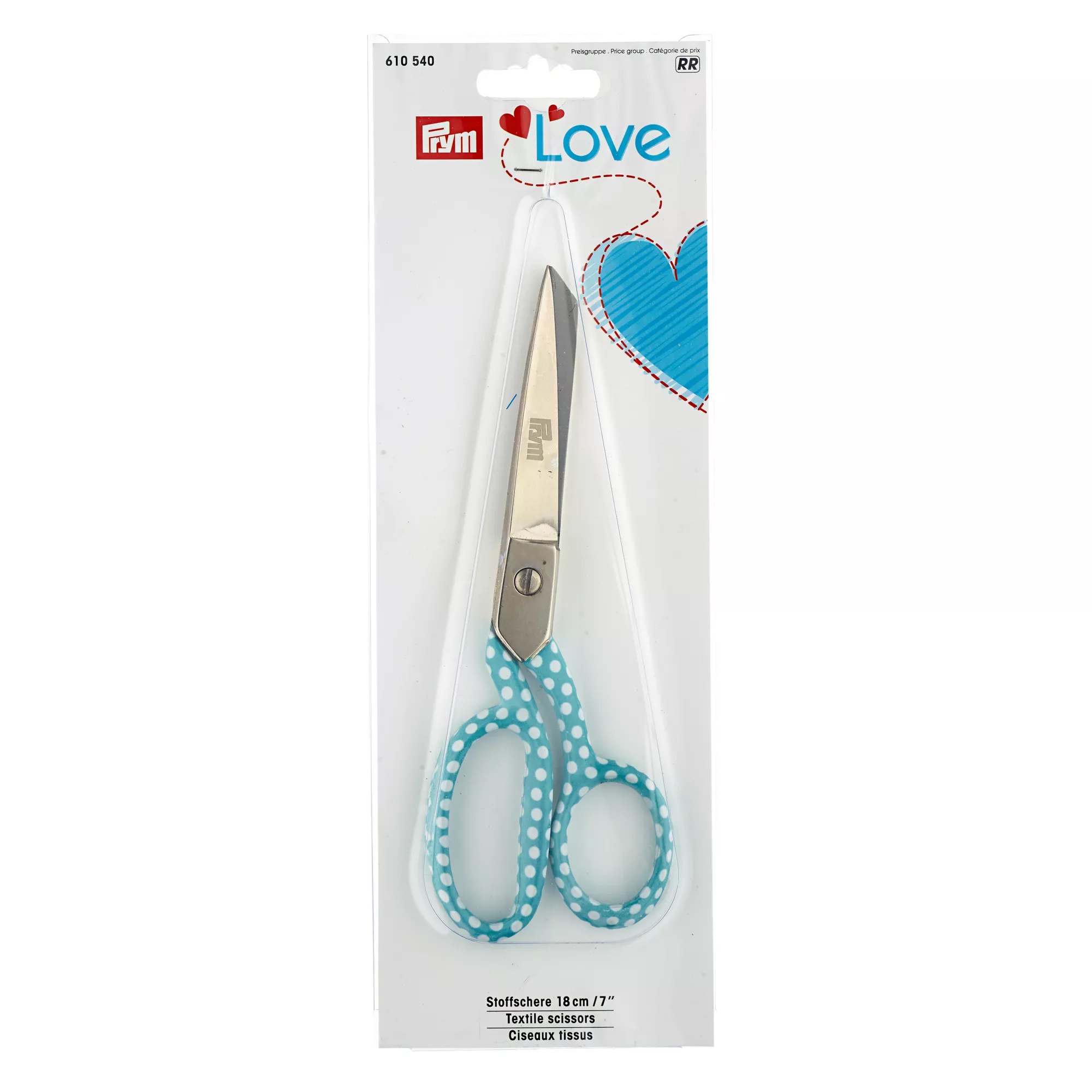 Textile scissors, Prym Love, 18 cm