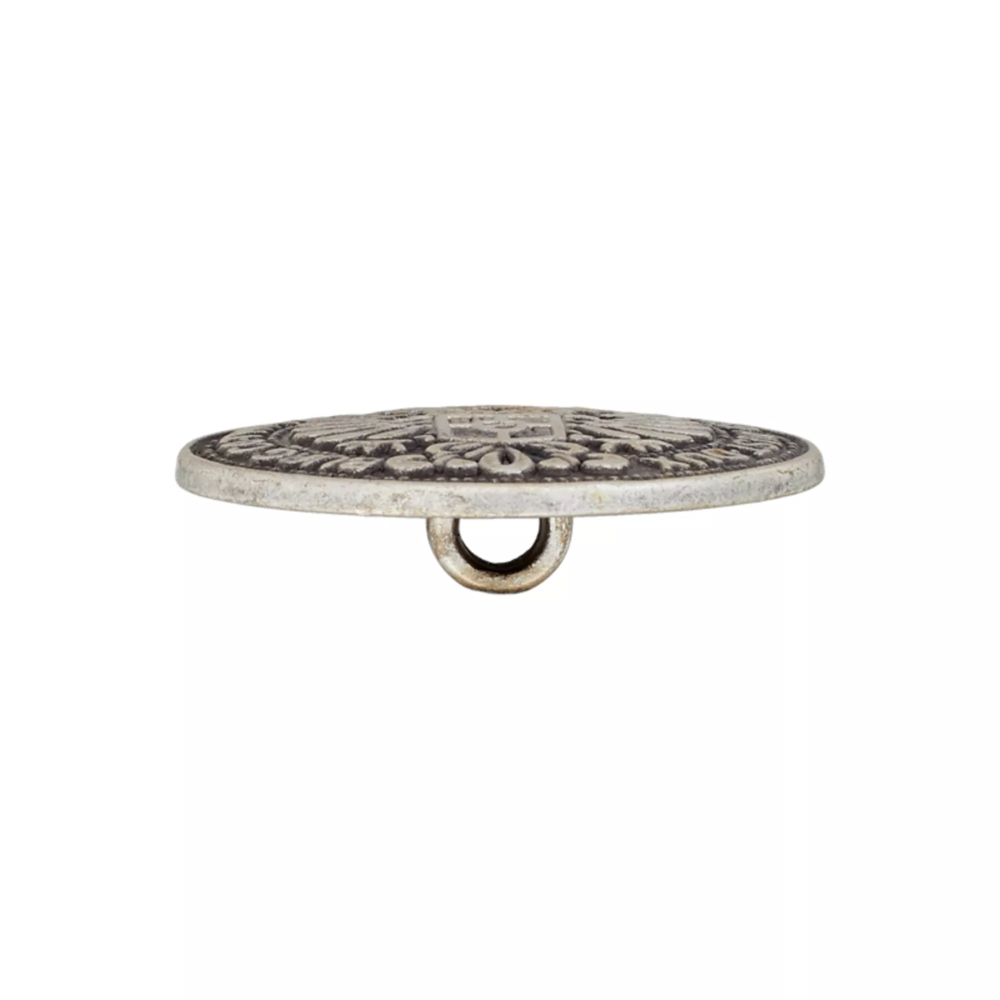 Bouton métal pied
