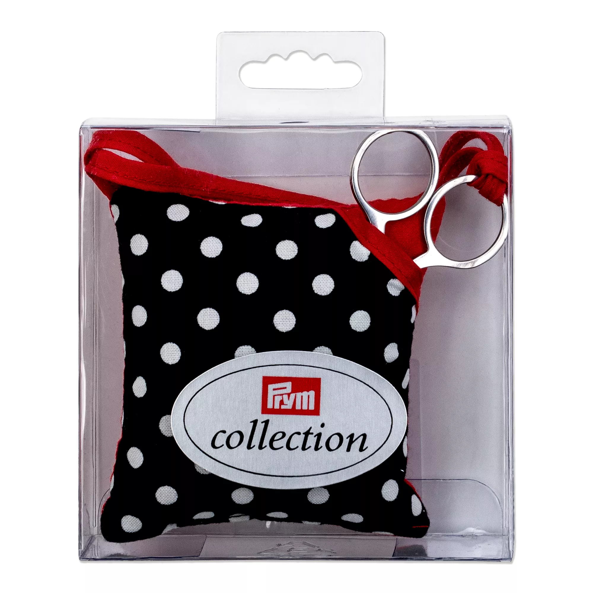 Pincushion with scissors