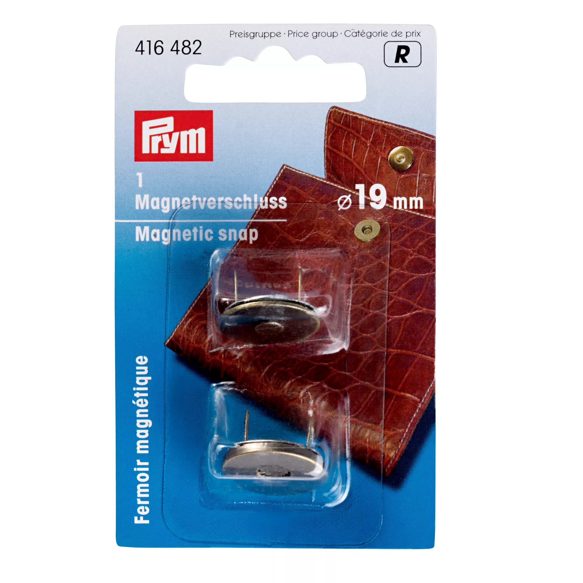 Cierre magnético, 19mm, latón viejo