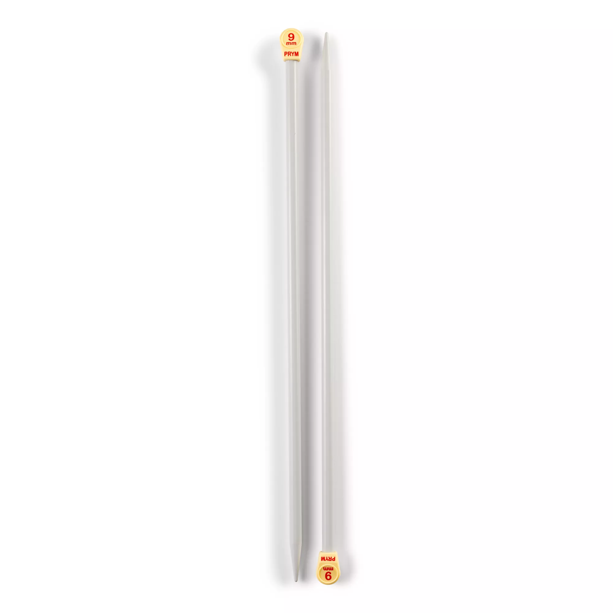 Single-pointed knitting needles, plastic
