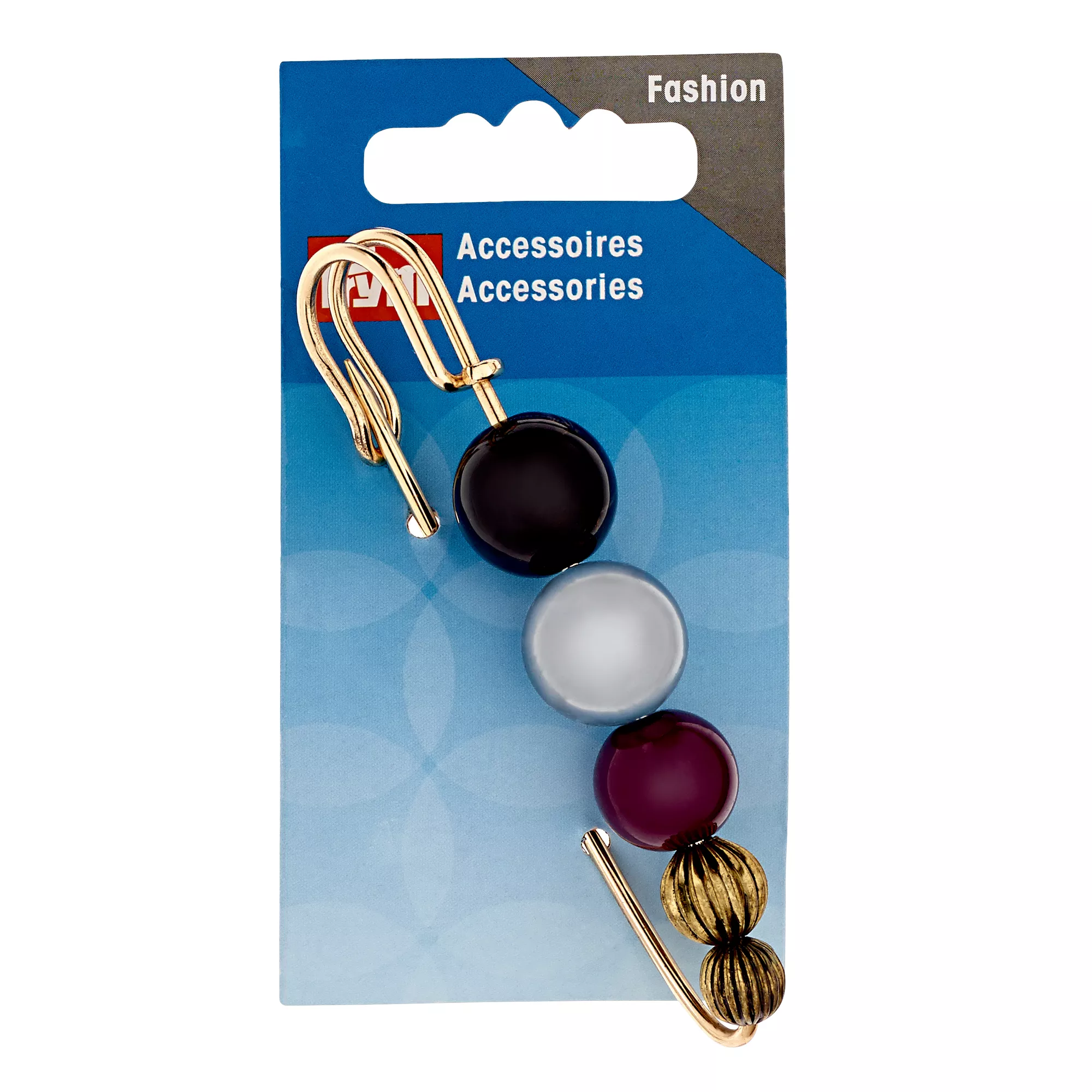 Decor pin with beads