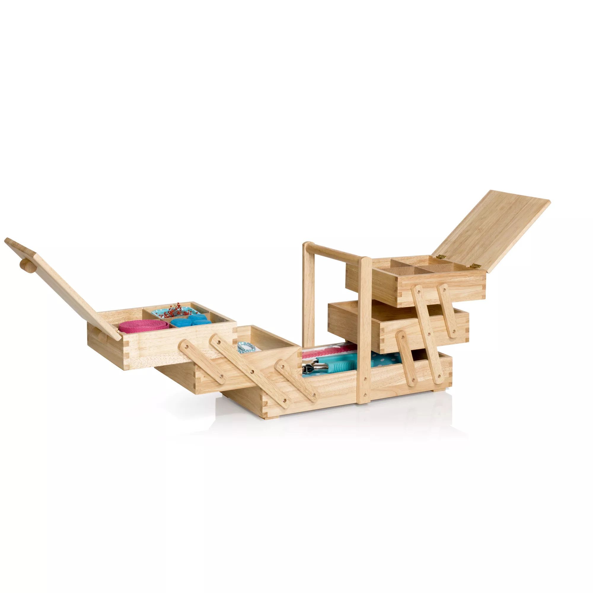 Sewing box in light wood, M