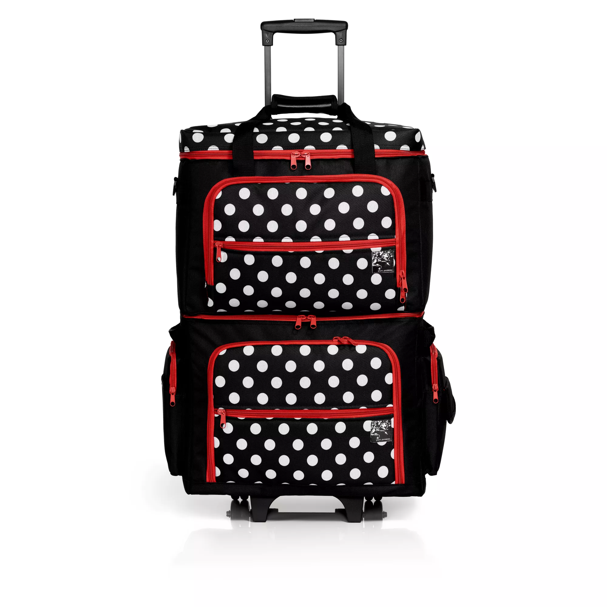 Sewing machine trolley, polka dots