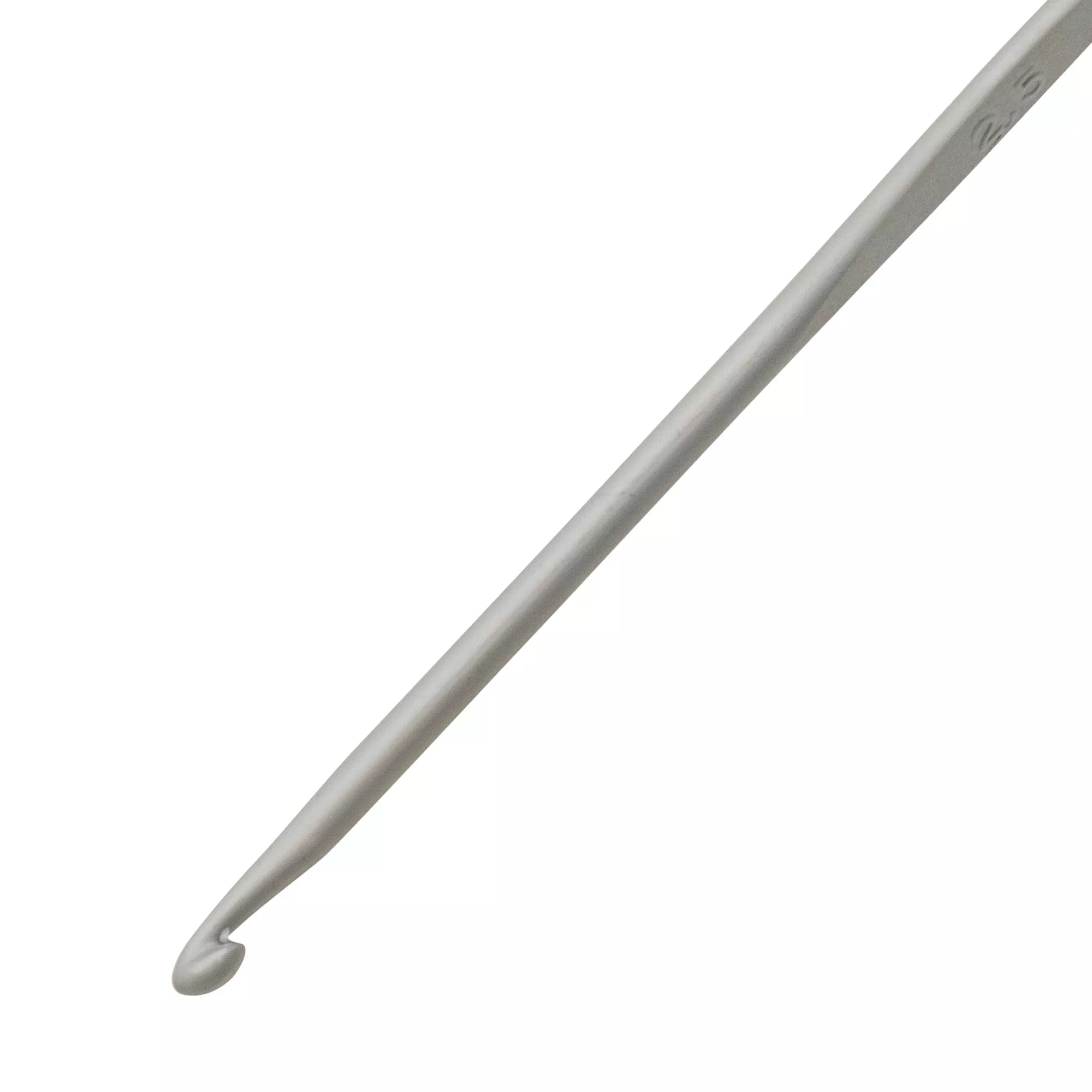 Wool crochet hooks without handle, 14cm, 2.50mm, grey